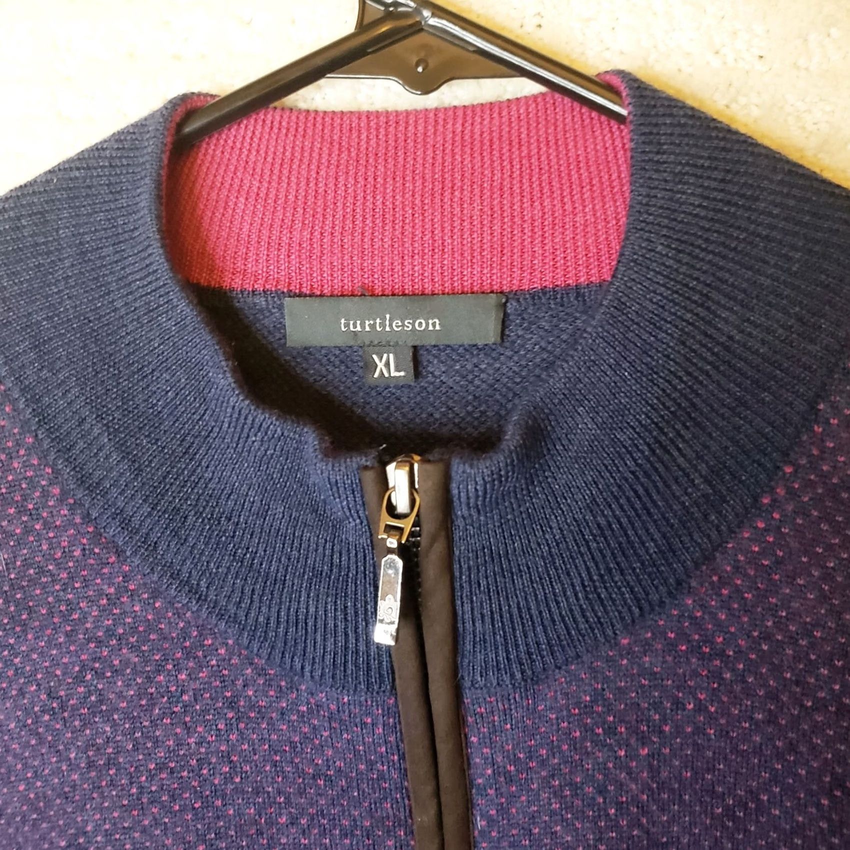 Vintage Turtleson Pullover 1/4 Zip Sweater Mens XL Blue Heather Mock Neck Golf Casual Size US XL / EU 56 / 4 - 4 Thumbnail