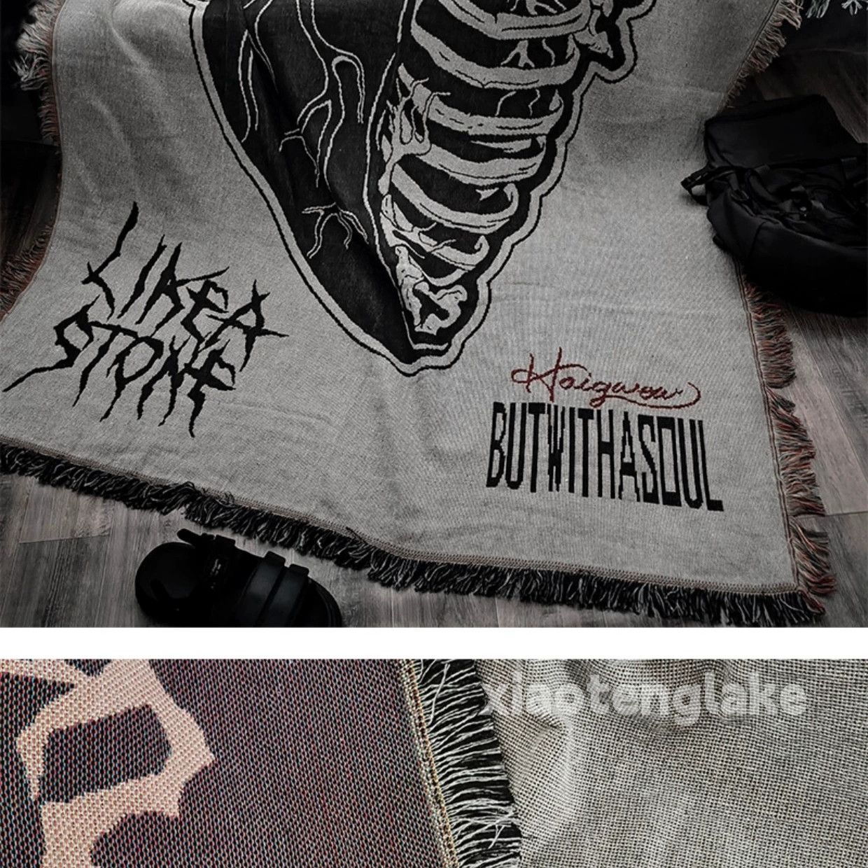 Designer × Japanese Brand × Vintage Utility skate hiphop pattern graphic bedroom blanket Size ONE SIZE - 6 Thumbnail