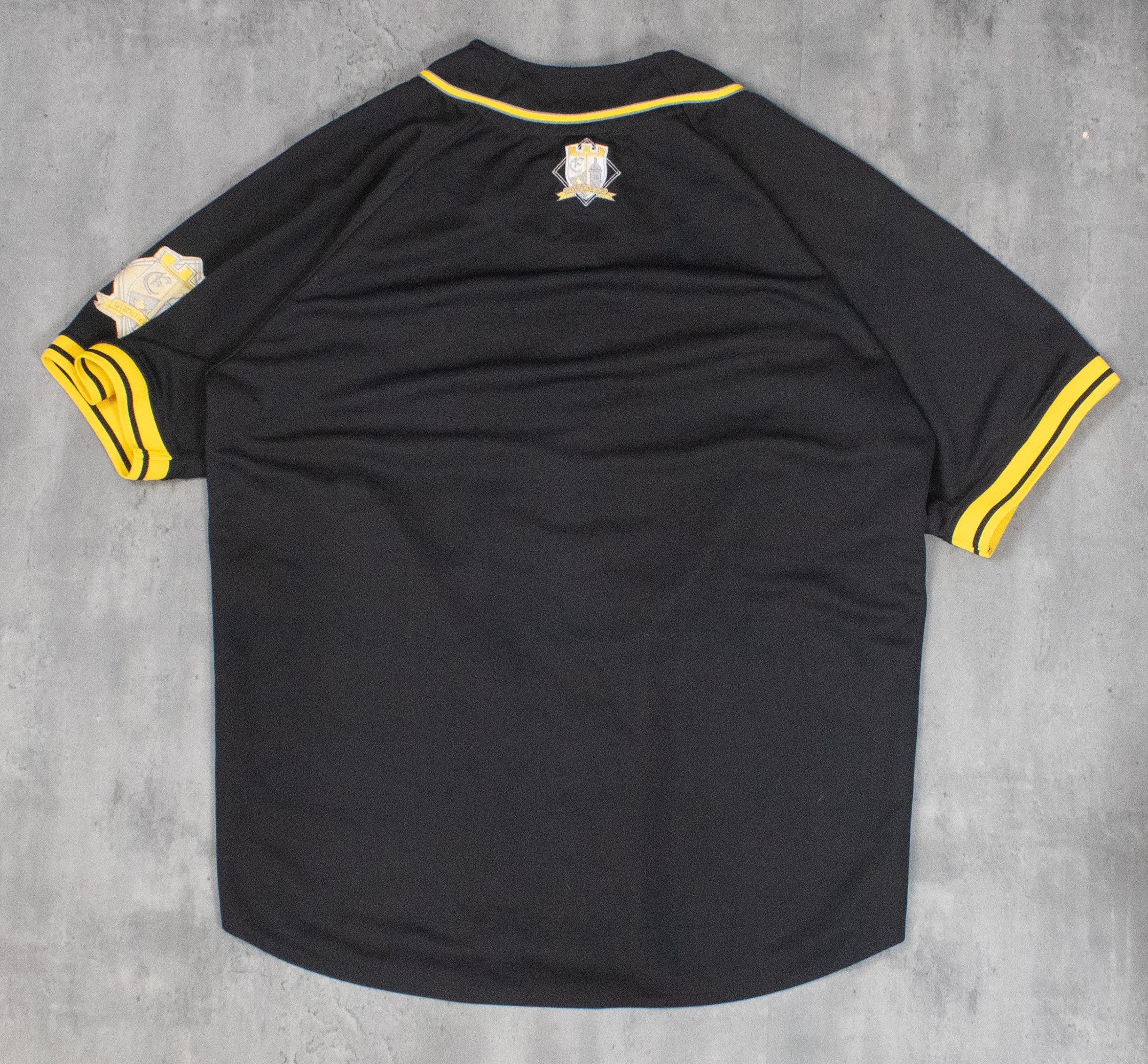 Vintage Y2K 2000's ECO Wisco Black Short Seleeve Base Ball Jersey Size US L / EU 52-54 / 3 - 7 Thumbnail
