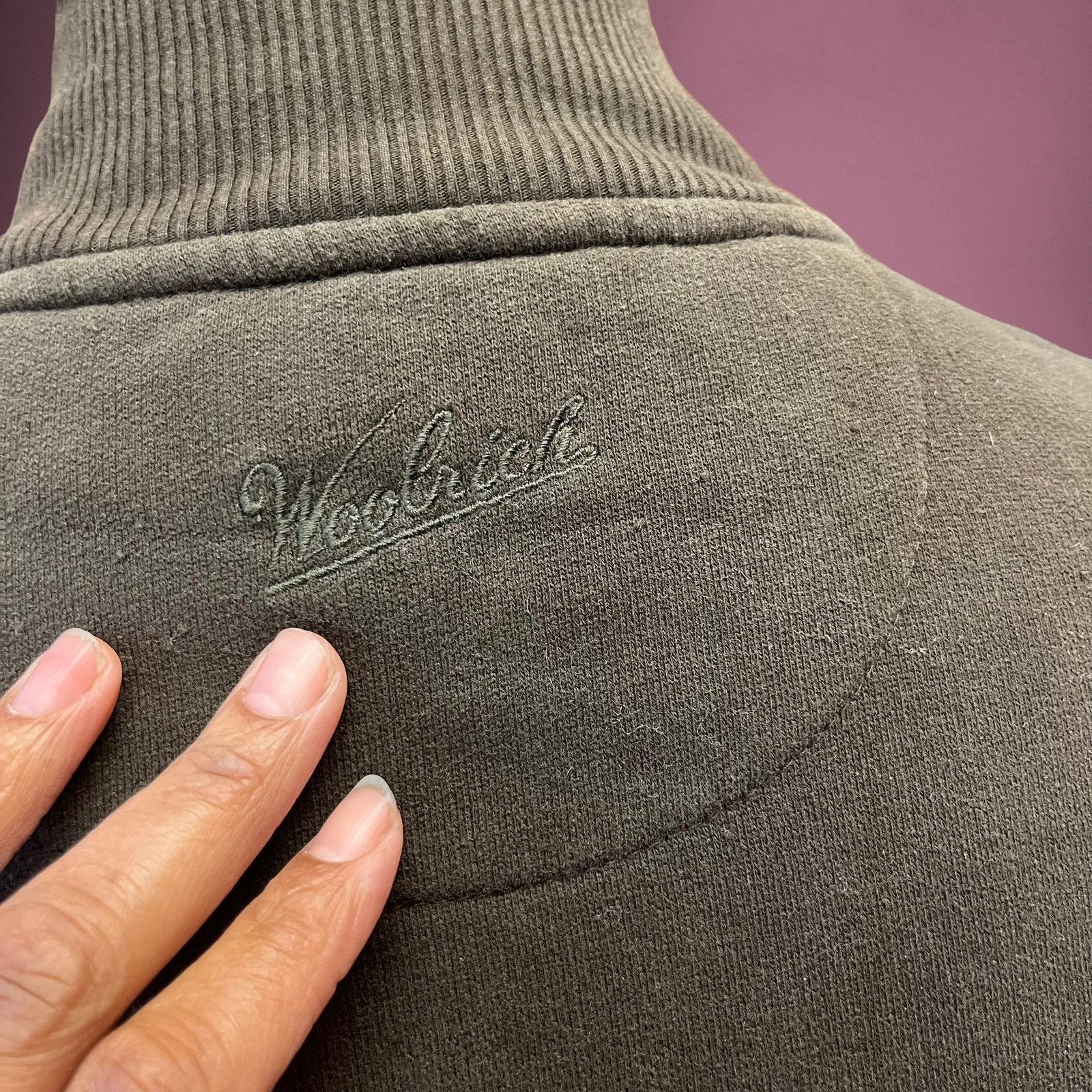 Other Woolrich Mens Medium Quarter Zip Elbow Pads Sweatshirt 00004 Size US M / EU 48-50 / 2 - 4 Thumbnail