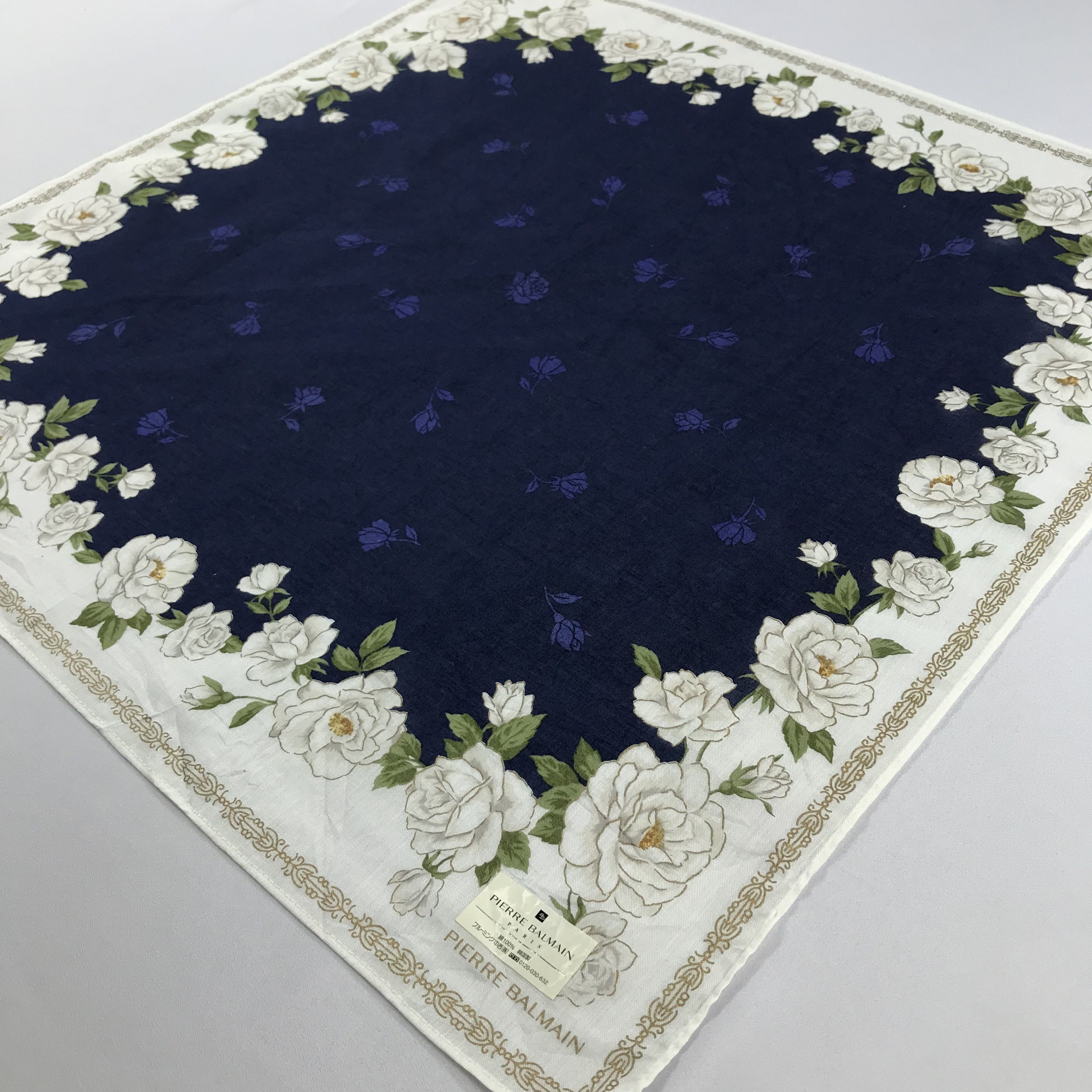 Pierre Balmain × Vintage Pierre Balmain Bandana / Handkerchief / Neckerchief - S2072 Size ONE SIZE - 2 Thumbnail