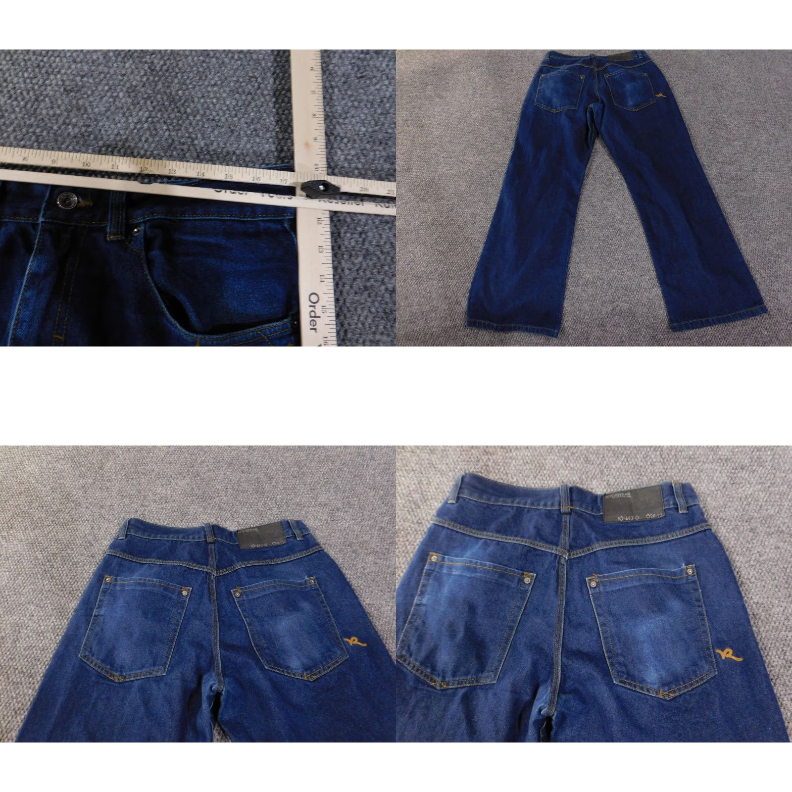 Rocawear Rocawear Jeans Mens 36 Blue Denim Baggy Wide-Leg Loose Fit Streetwear Y2K Washed Mens 36 Jeans Size US 36 / EU 52 - 8 Thumbnail