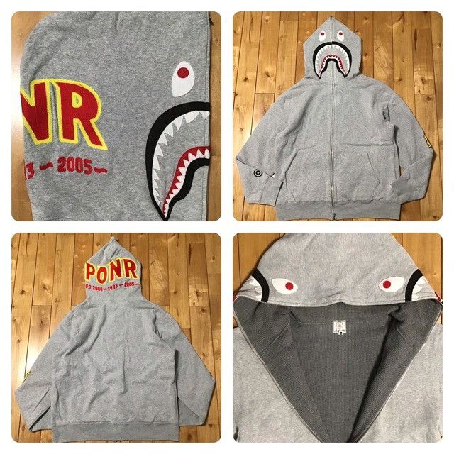 Bape 2005 BAPE 2nd Shark Full Zip Hoodie a bathing ape NIGO PONR Size US M / EU 48-50 / 2 - 1 Thumbnail