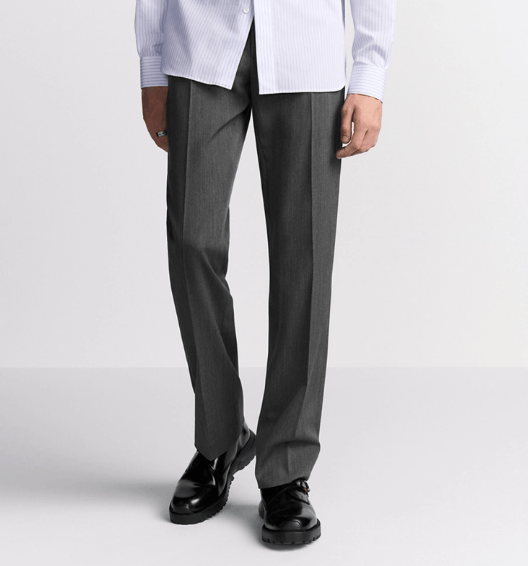 Dior o1w1db11225 513C10 Loose Pant in Gray Size US 34 / EU 50 - 3 Thumbnail