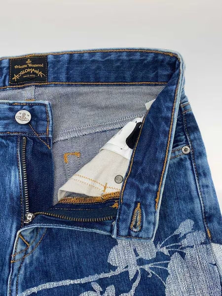 Vivienne Westwood Floral Print Denim Jeans Size 24" / US 00 / IT 34 - 3 Thumbnail