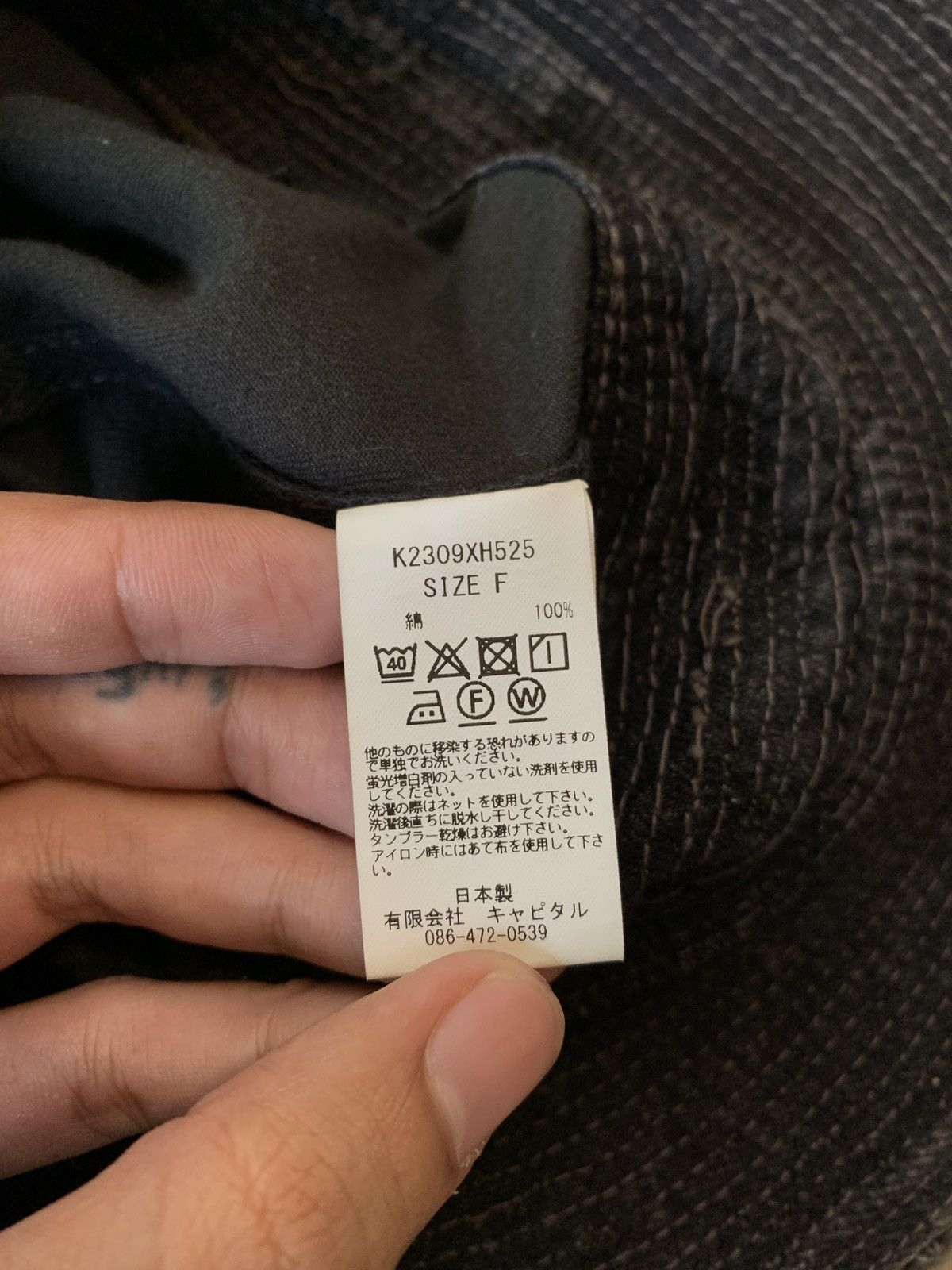Kapital Kountry Kapital Boro Bucket Hat Distressed Size ONE SIZE - 6 Thumbnail
