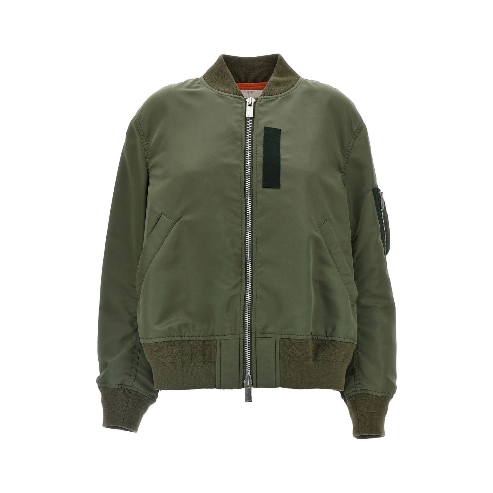 SACAI Green Nylon Bomber Jacket New & Authentic (Women's siz