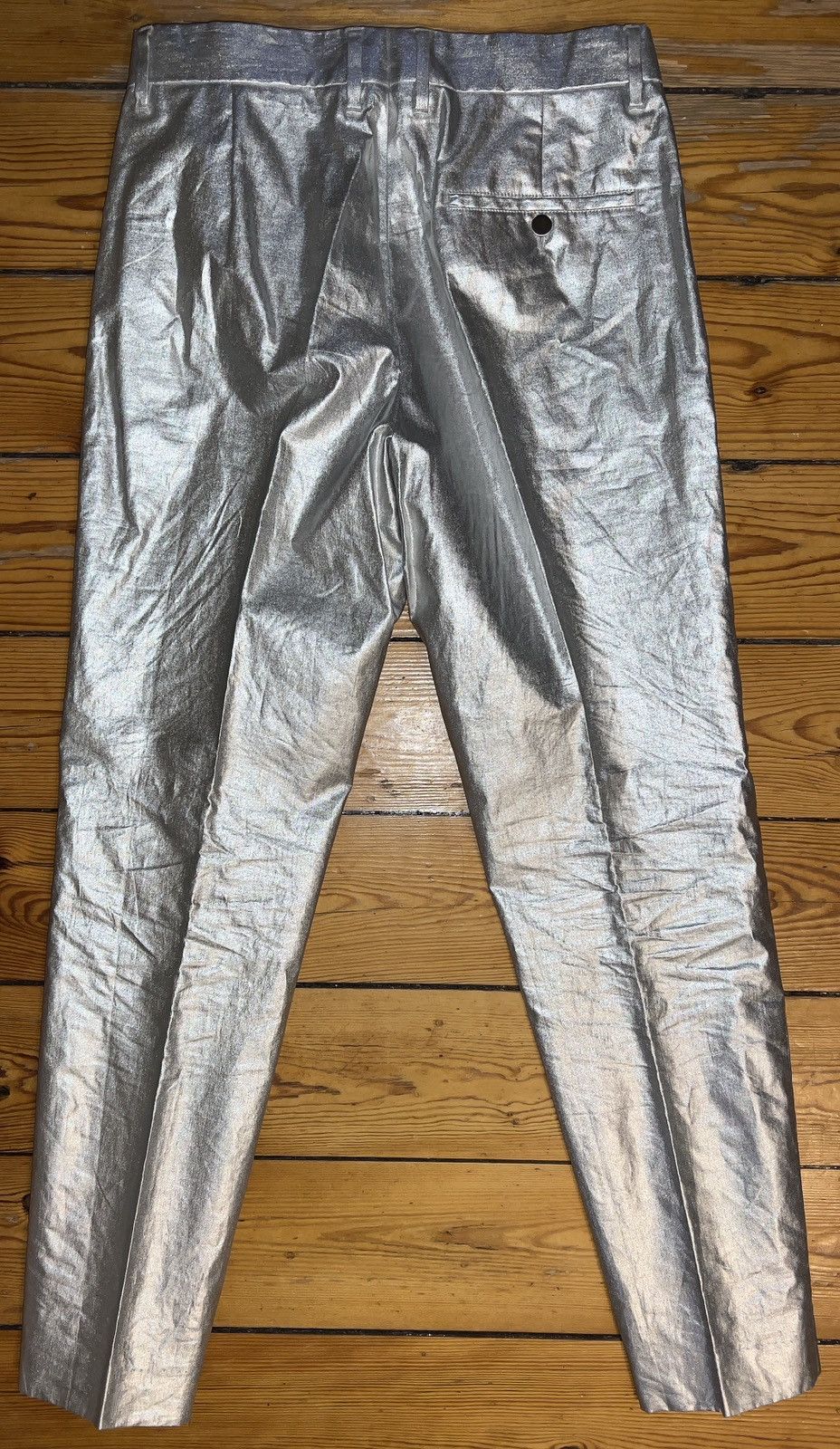 Acne Studios Acne Studios Sam Silver Metallic trousers 46 Size 46R - 3 Thumbnail