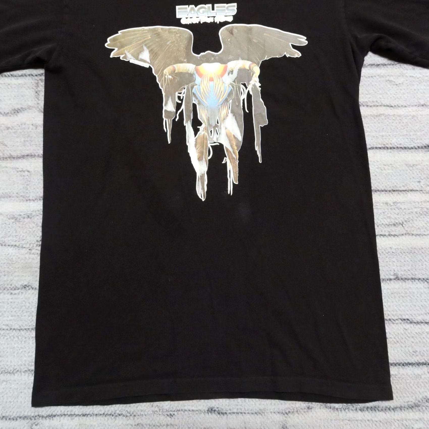 Vintage Vintage Eagles One Of These Nights Rock Band Shirt Mens Medium Black Duke Size US M / EU 48-50 / 2 - 7 Thumbnail