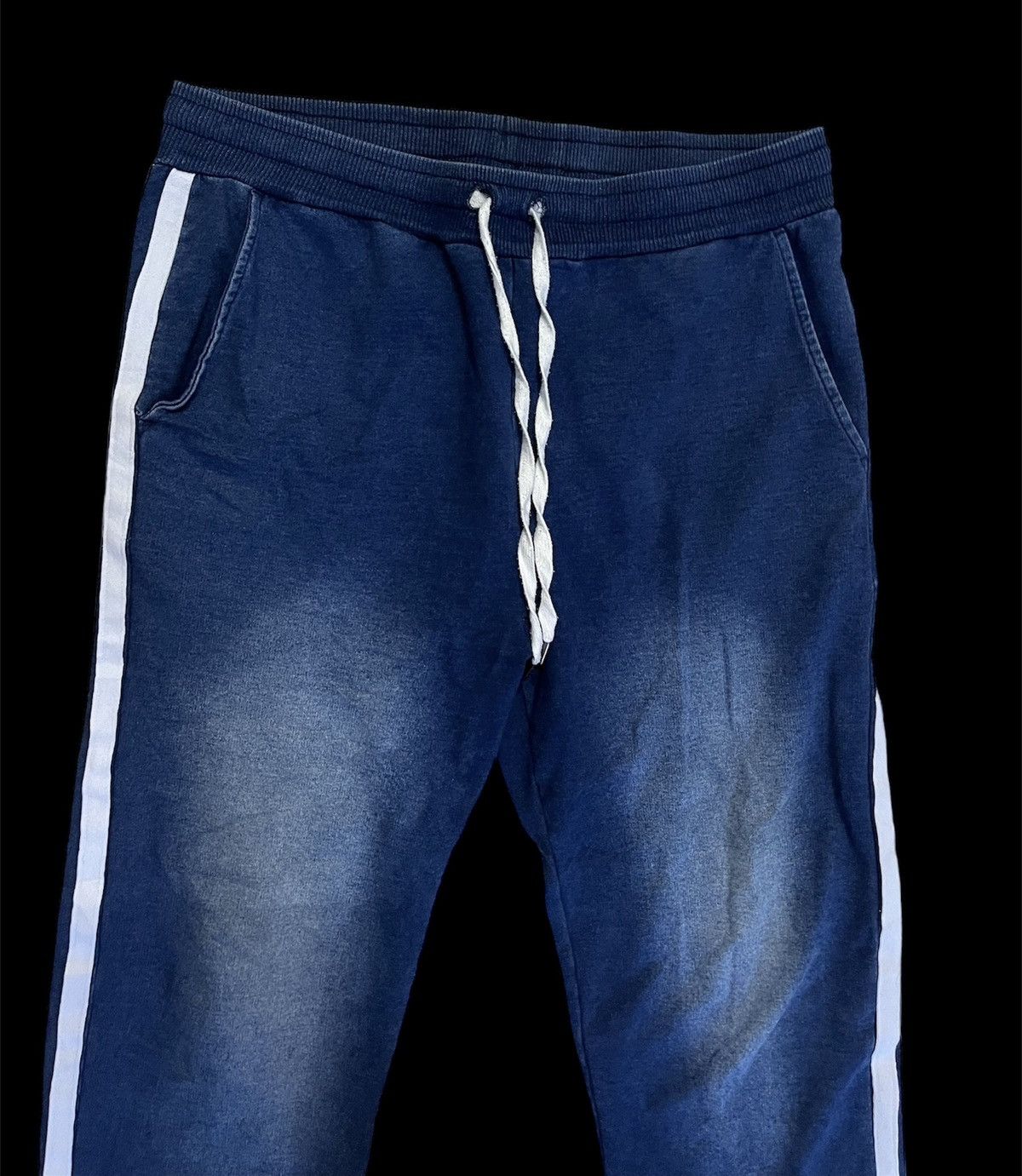 Japanese Brand Denim Blue Jogger Pants Size US 35 - 2 Thumbnail