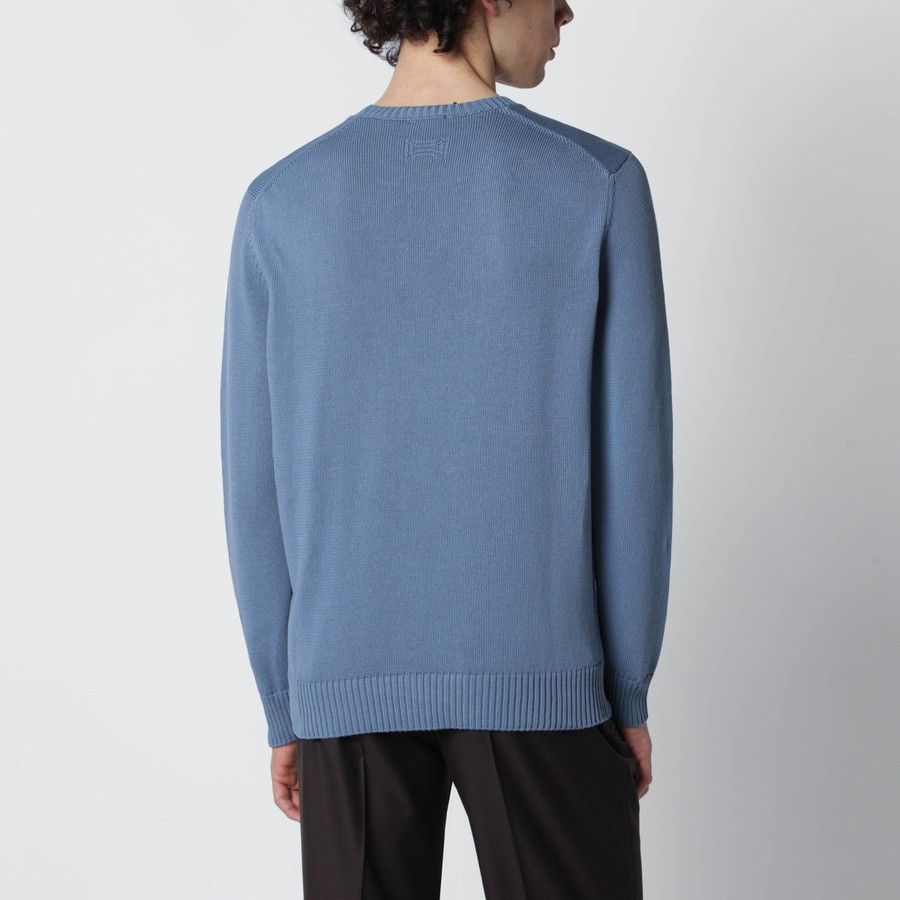 Drumohr o1d2blof0226 Cotton Sweater in Light Blue Size US M / EU 48-50 / 2 - 3 Thumbnail