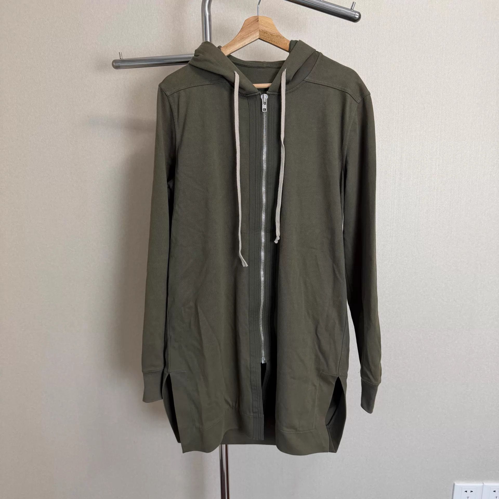 Rick Owens Rick Owens 16SS Olive Green Zip Hoodie M Size US M / EU 48-50 / 2 - 1 Thumbnail