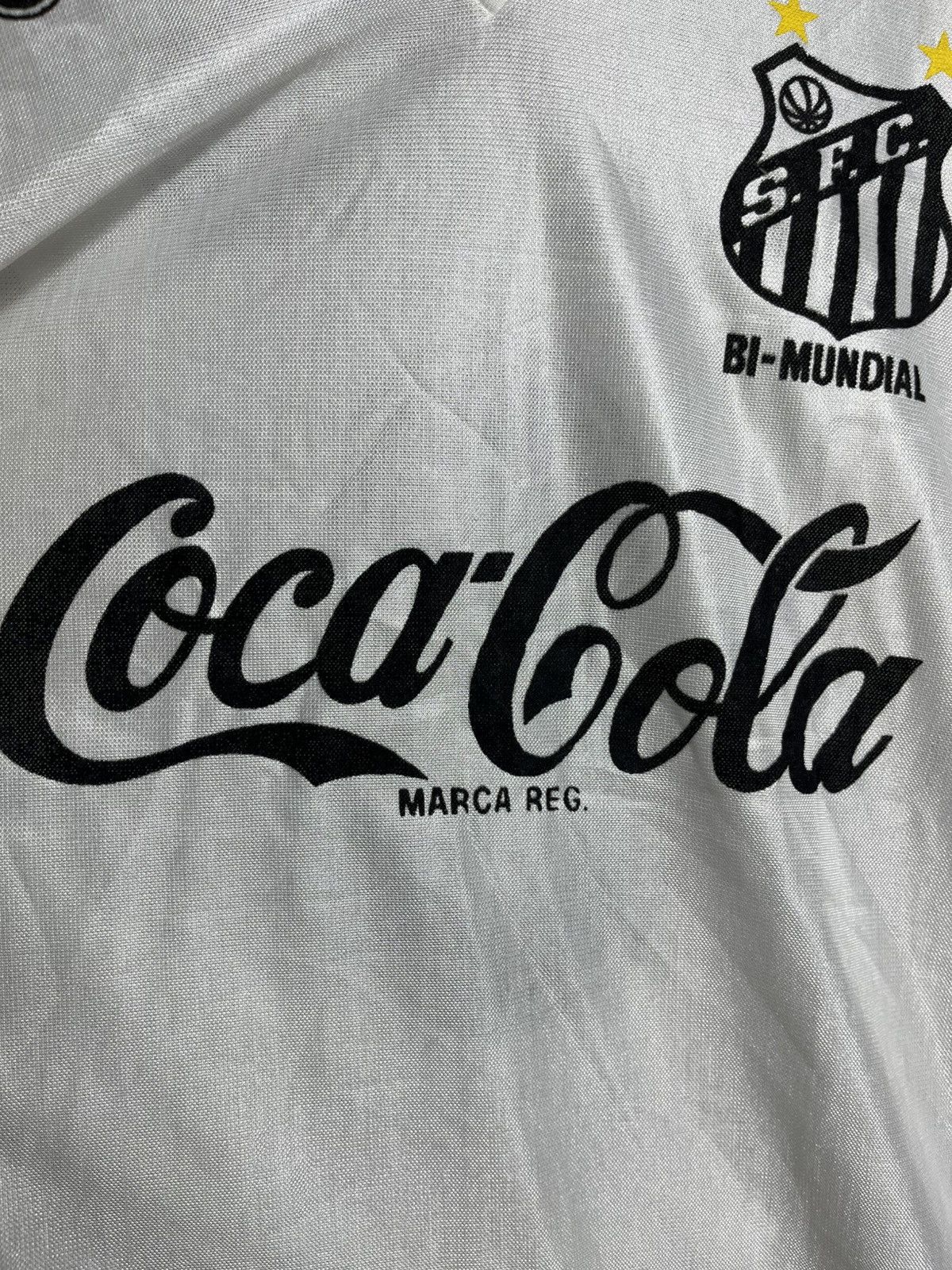 CCS Santos FC #8 1991 1992 home retro vintage cocacola Size US M / EU 48-50 / 2 - 8 Thumbnail