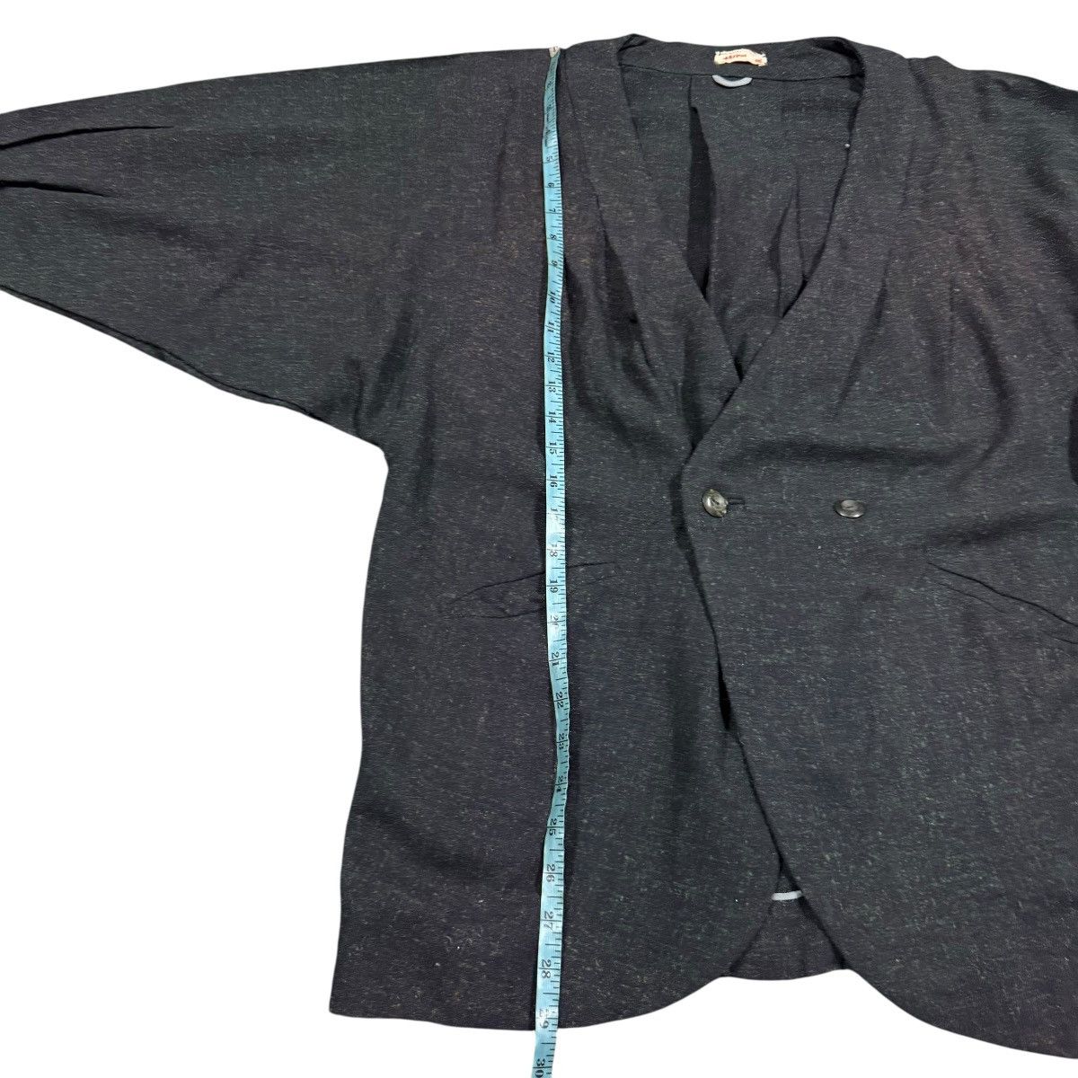 45rpm Vtg🔥45rpm Kimono Coat Style Double Breasted Salt & Pepper Size US M / EU 48-50 / 2 - 15 Thumbnail