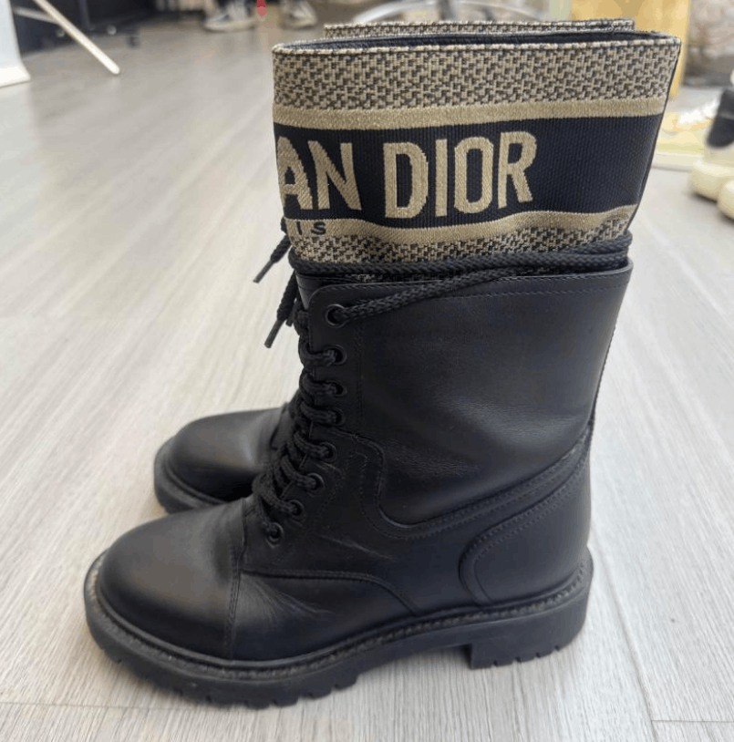 Dior Dior Calfskin Leather Ankle Boots Size US 4 / IT 34 - 1 Thumbnail
