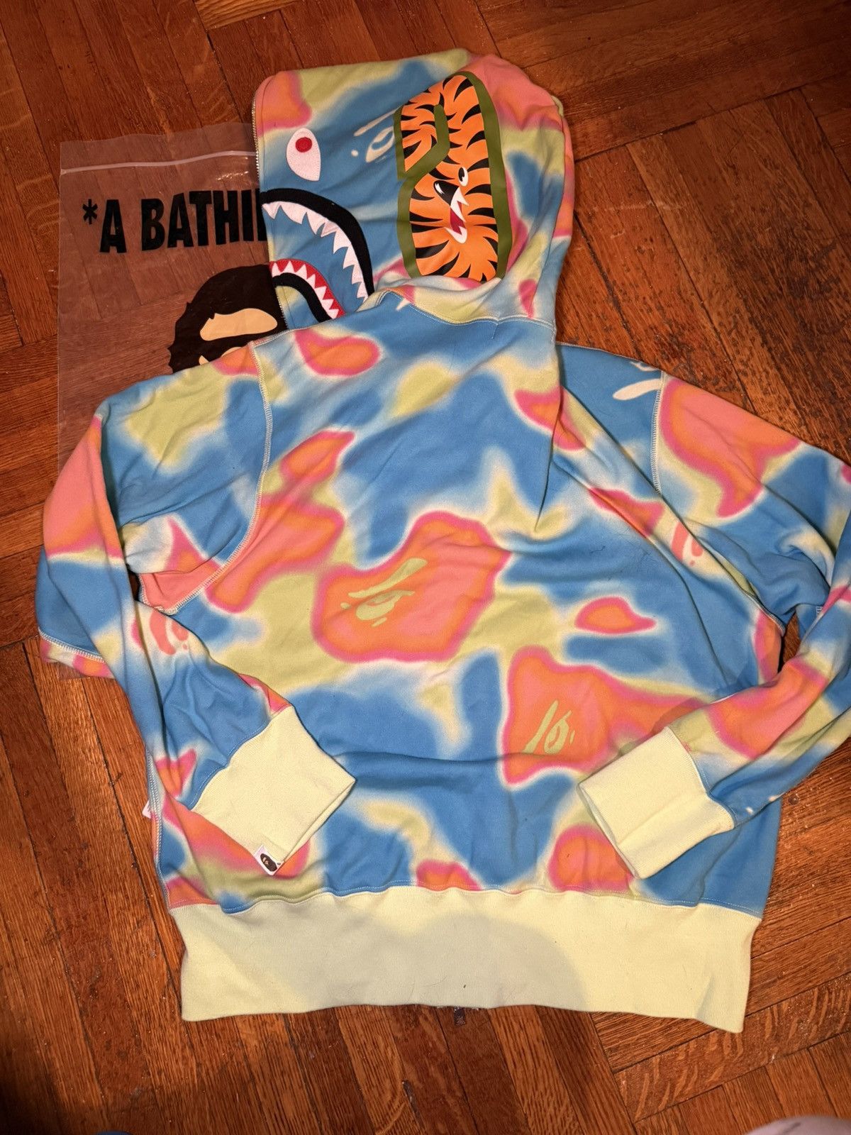 Bape Authentic Liquid Camo shark relaxed fit full zip hoodie Size M / US 6-8 / IT 42-44 - 2 Thumbnail