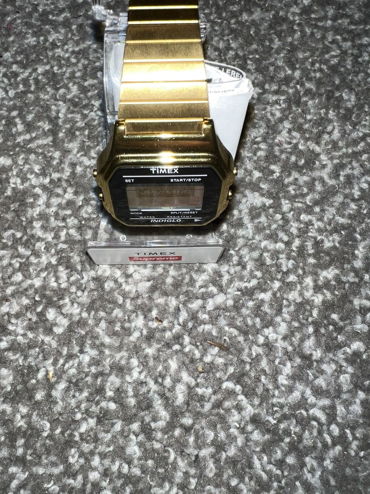 Supreme Timex Supreme times digital watch gold Grailed