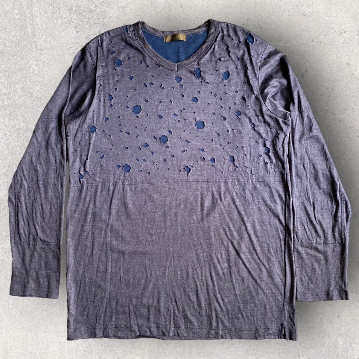 Yohji Yamamoto Y’s For Men Layer Distressed L/S Size US M / EU 48-50 / 2 - 2 Thumbnail