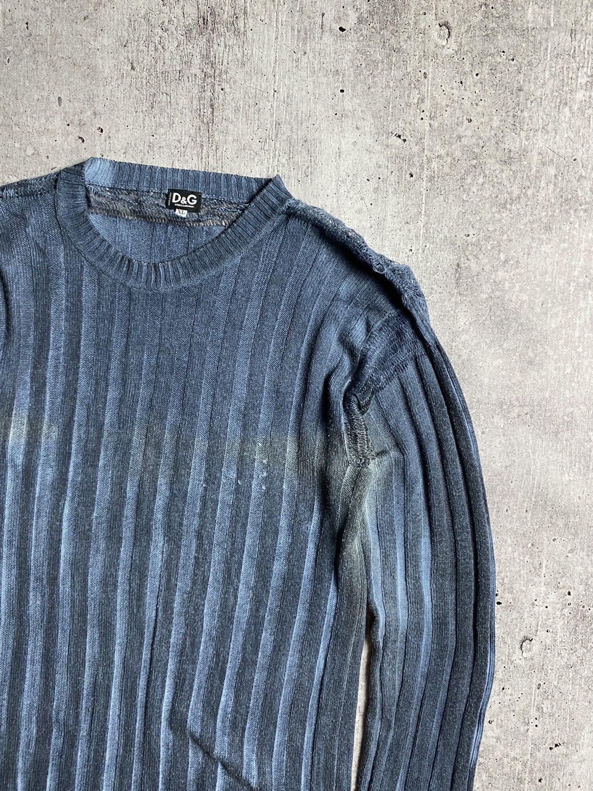 Dolce & Gabbana Vintage Dolce Gabbana Avant Garde Net Sweater Size US XL / EU 56 / 4 - 2 Thumbnail