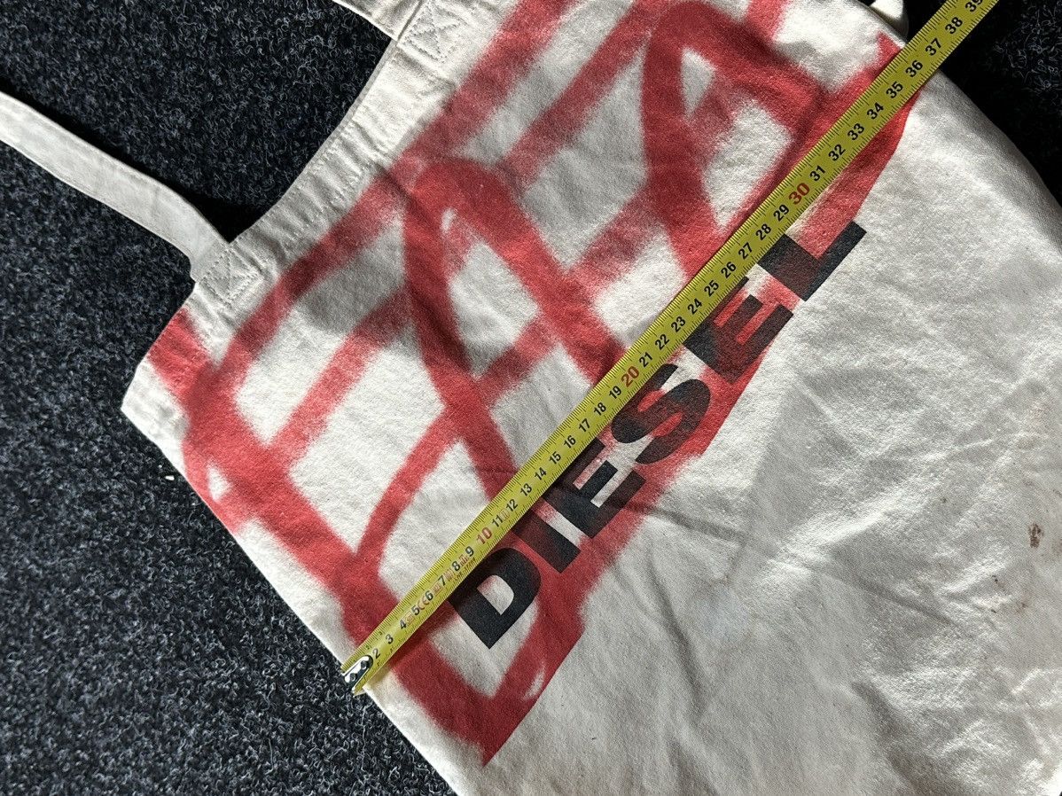 Diesel × Vintage 🚨Diesel Vintage Y2K Bag Shopper Tote BIG LOGO BEIGE Size ONE SIZE - 13 Thumbnail
