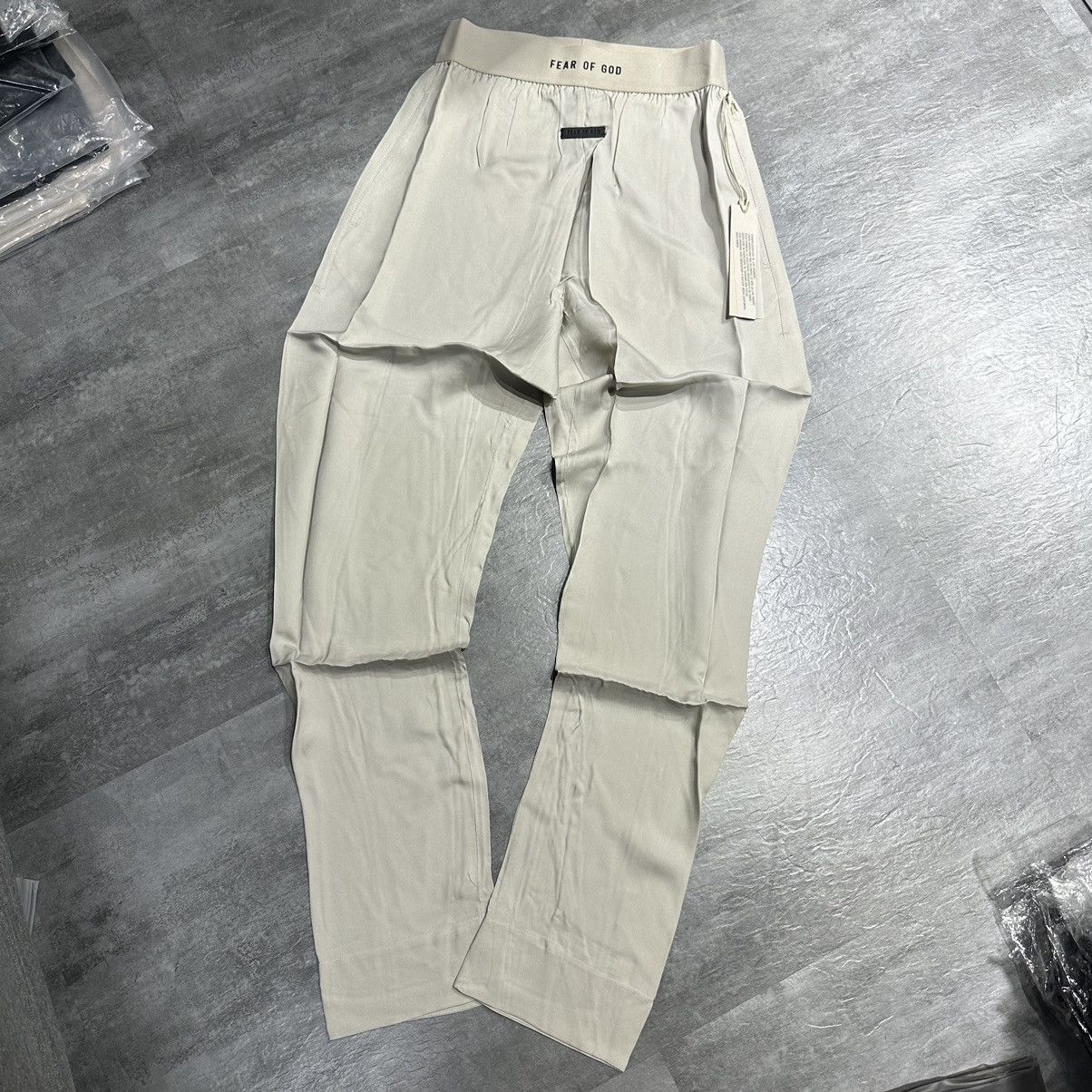 Fear of God Fear of God Luxury Loungewear Silk Lounge Pants - Cement Size US 28 / EU 44 - 1 Thumbnail