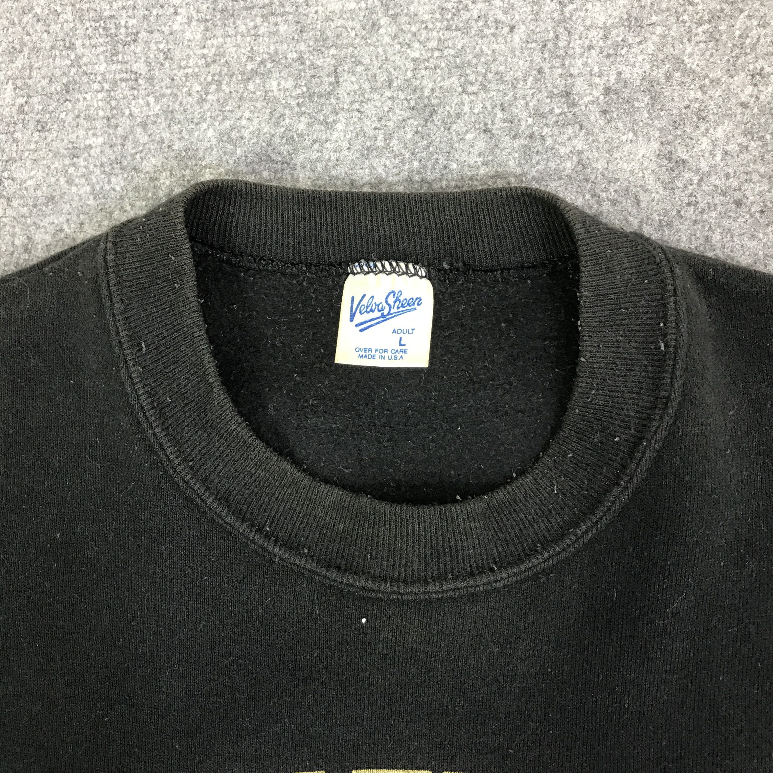 Velva Sheen VINTAGE HAVARD BLACK SWEATSHIRT K105B9 Size US L / EU 52-54 / 3 - 8 Thumbnail
