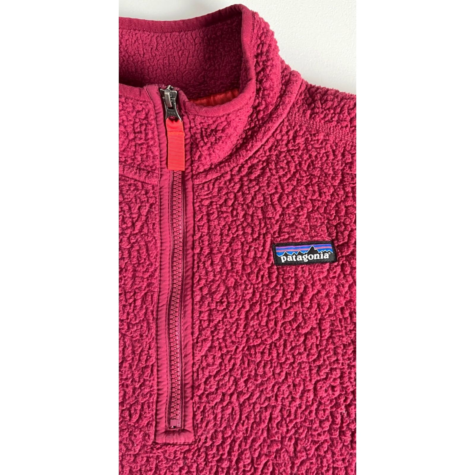 Patagonia VINTAGE Women's Patagonia Retro Pile 1/4 Zip Pullover Arrow Red 22815 Sz M Size M / US 6-8 / IT 42-44 - 7 Thumbnail