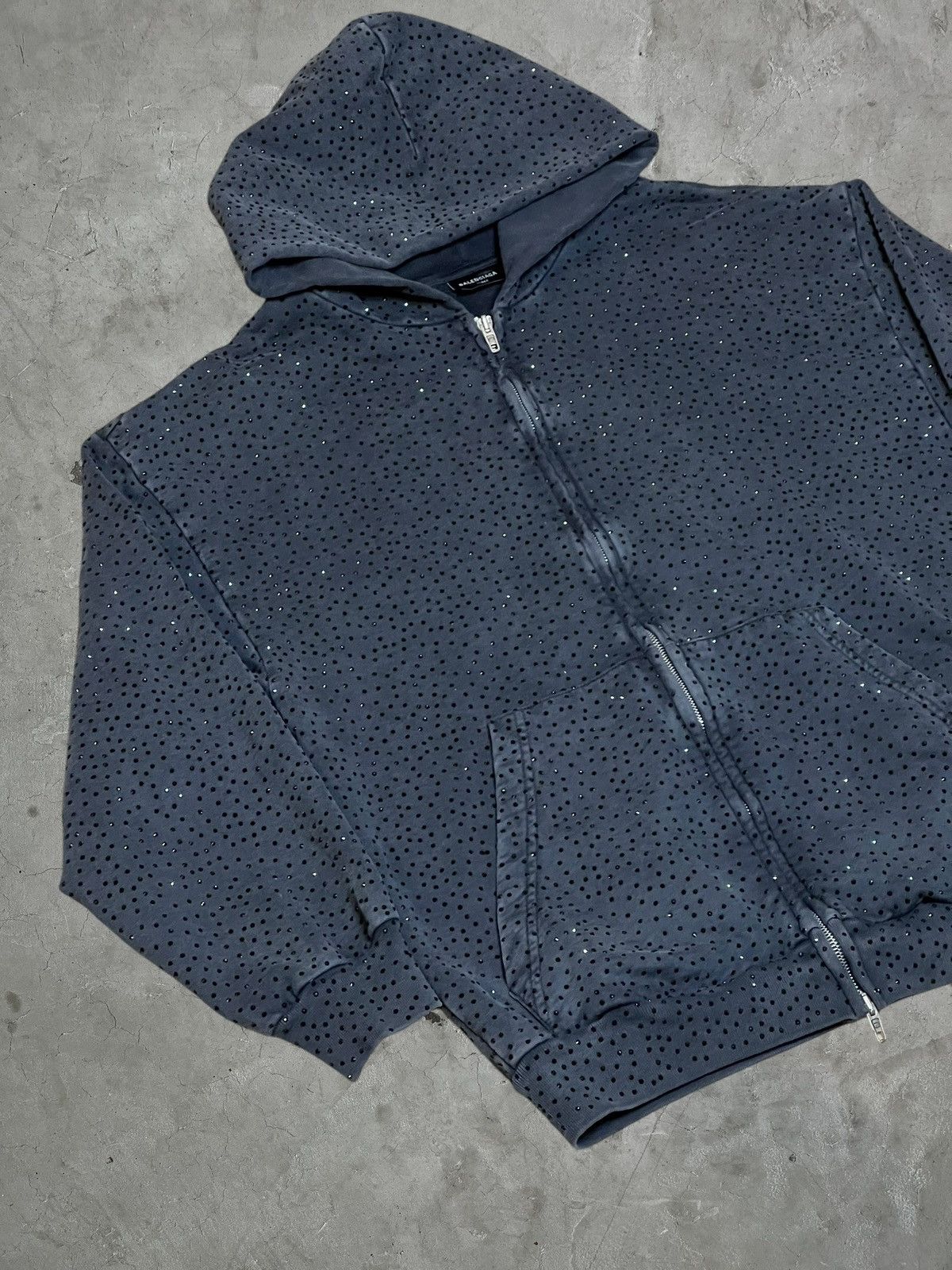 Balenciaga Balenciaga Crystal Rhinestone Hoodie Size US S / EU 44-46 / 1 - 4 Thumbnail