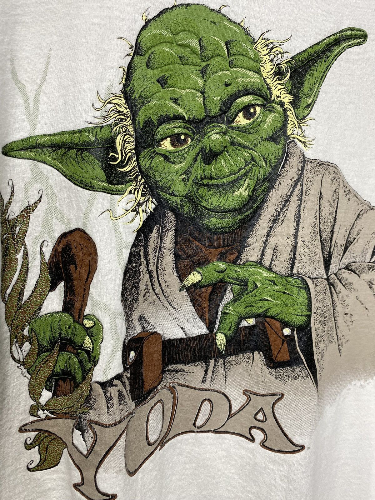 Vintage Vintage 90’s Star Wars Yoda T-Shirt Adult Size Large Size US L / EU 52-54 / 3 - 5 Thumbnail