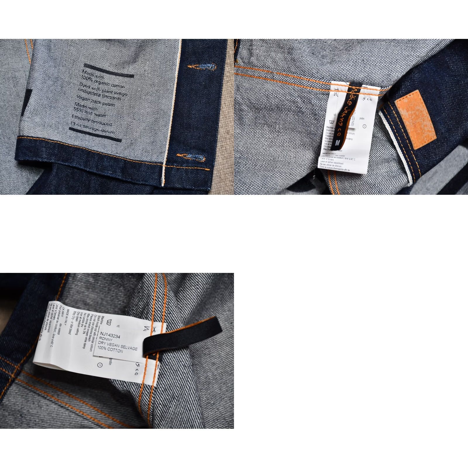 Nudie Jeans Nudie Jeans Ronny Dry Vegan Selvedge Denim Jacket Blue M Jeans Jacket Size US 31 - 9 Thumbnail