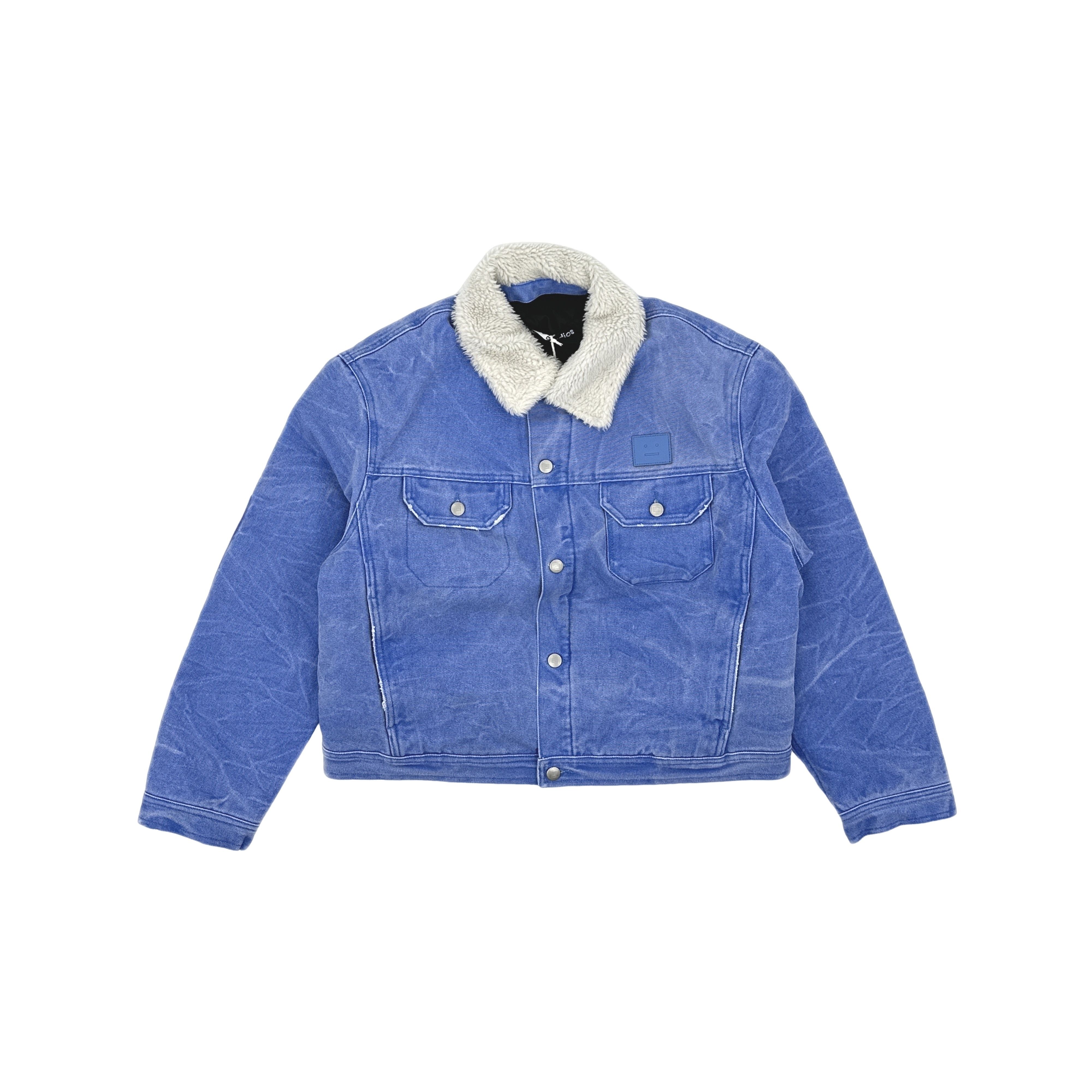 Acne Studios Acne Studios Faded Face Patch Denim Jacket M Size US M / EU 48-50 / 2 - 1 Thumbnail
