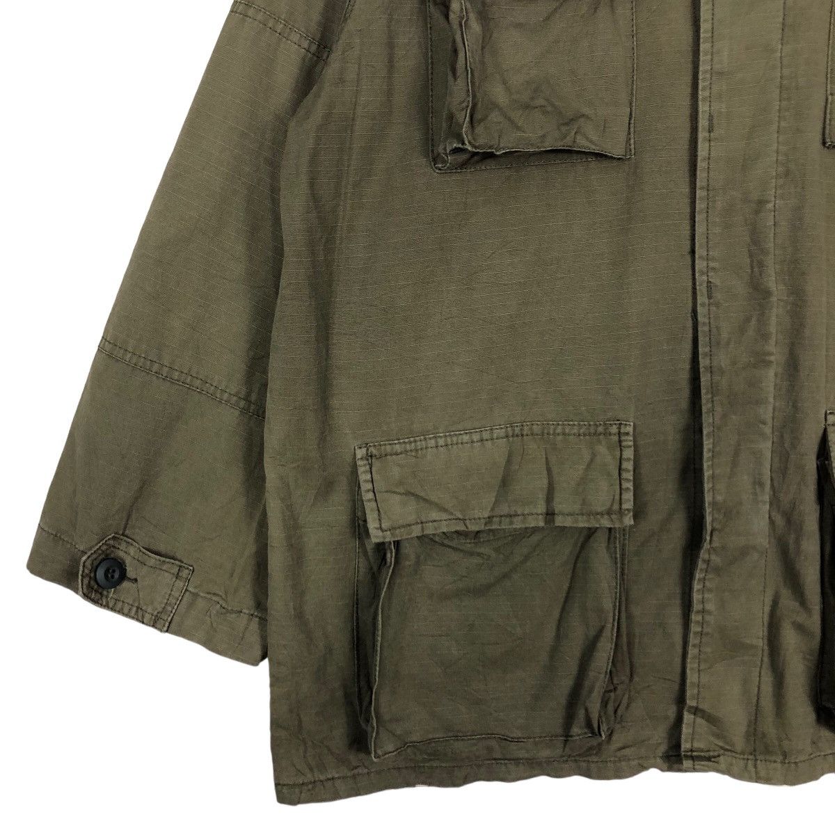 Toyo Enterprises Vintage Caego Jacket Military Rip Stop Poplin Multi Pockets Size US M / EU 48-50 / 2 - 4 Thumbnail