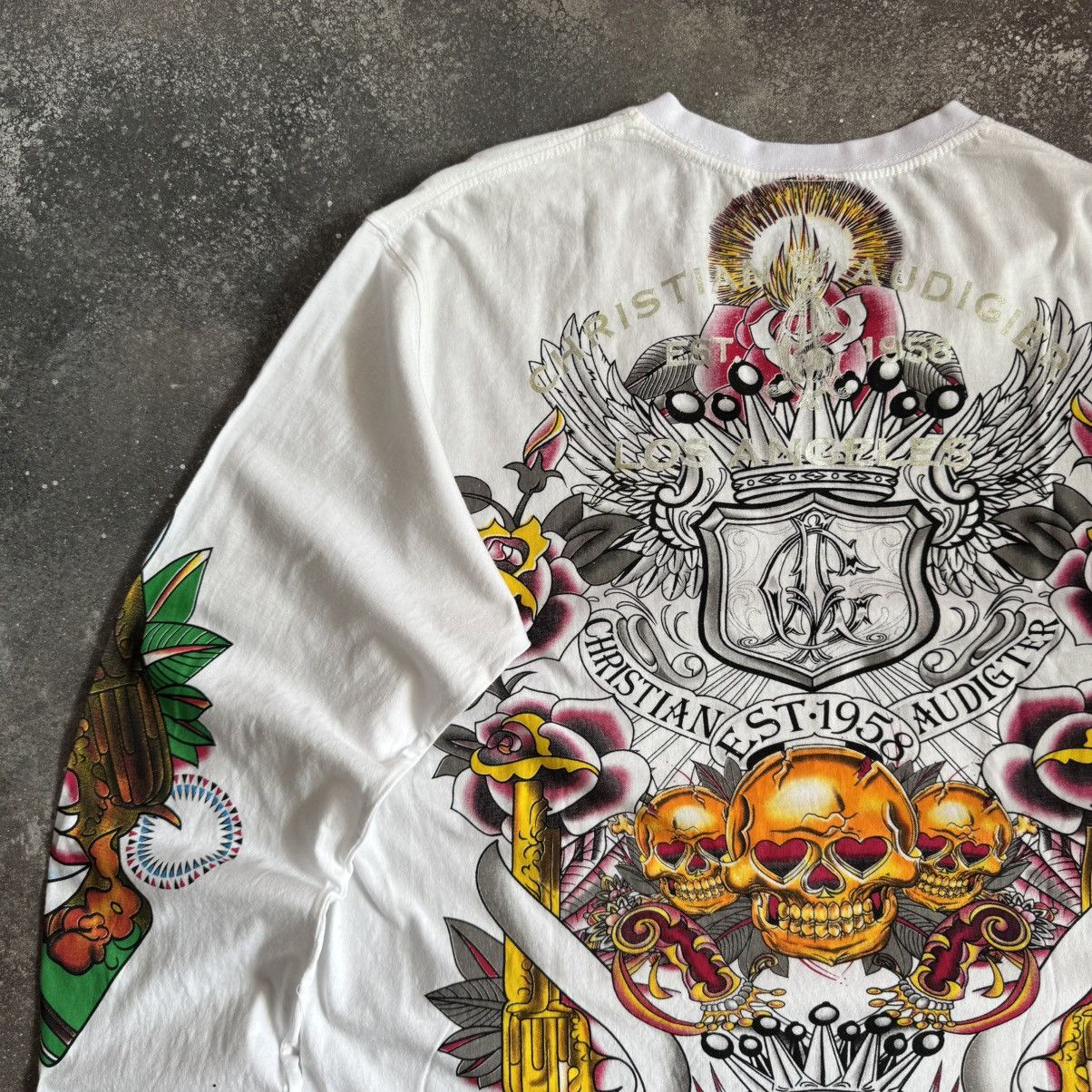 Ed Hardy Christian Audigier (Ed Hardy) Y2K Vintage Long Sleeve Top Size US XL / EU 56 / 4 - 11 Thumbnail