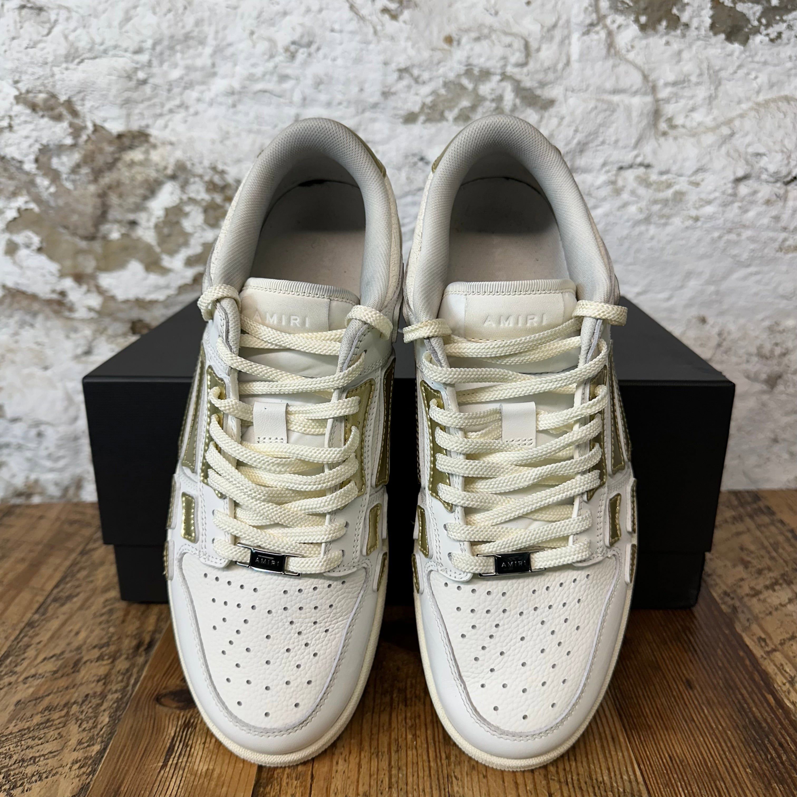 Amiri Amiri Gold Skeleton White Sneaker Sz 10 (43) Size US 10 / EU 43 - 3 Thumbnail