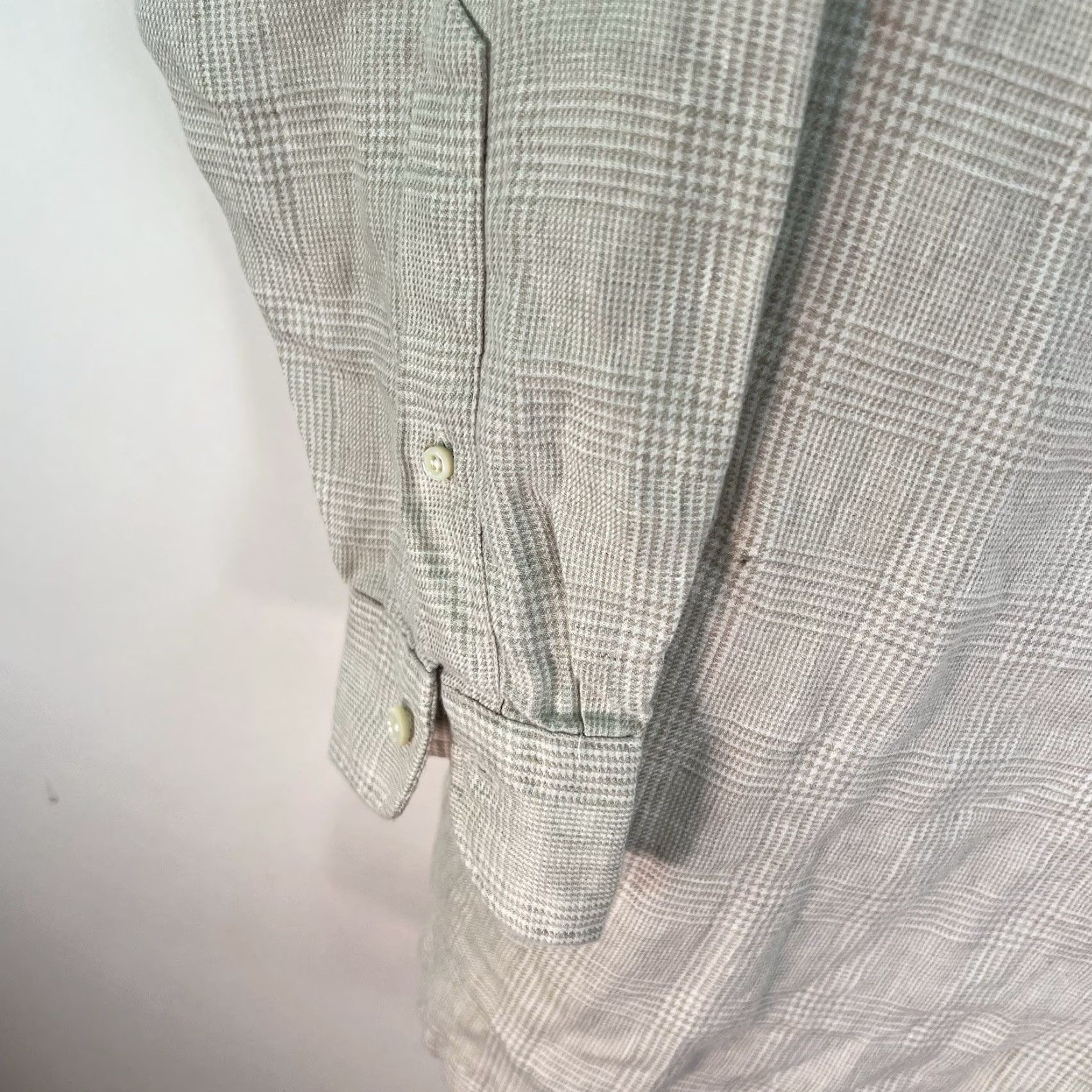 Proper Cloth VINTAGE Proper Cloth men's 100% linen check button-down shirt adult 4XL beige casual summer fall breathable lightweight Size US XXL / EU 58 / 5 - 4 Thumbnail