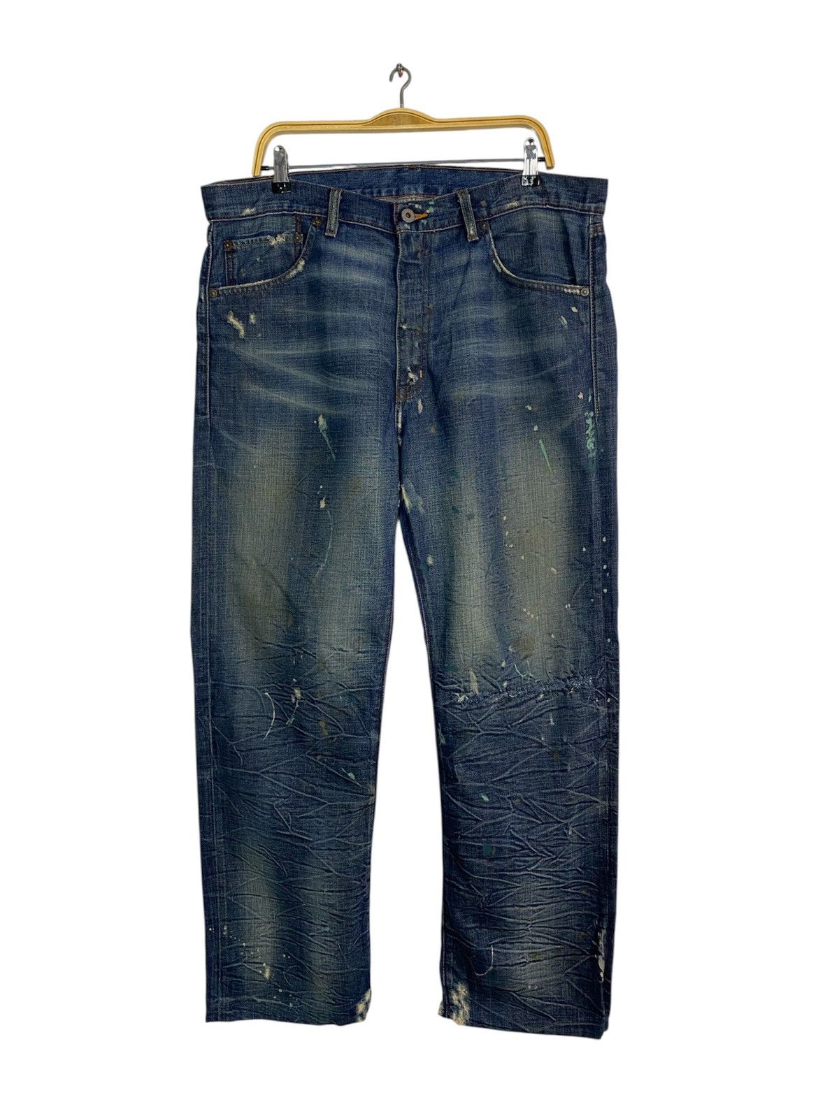 Ralph Lauren Ralph Lauren Distressed Denim Jeans Paint Splatter Size 39 Size US 39 - 1 Thumbnail