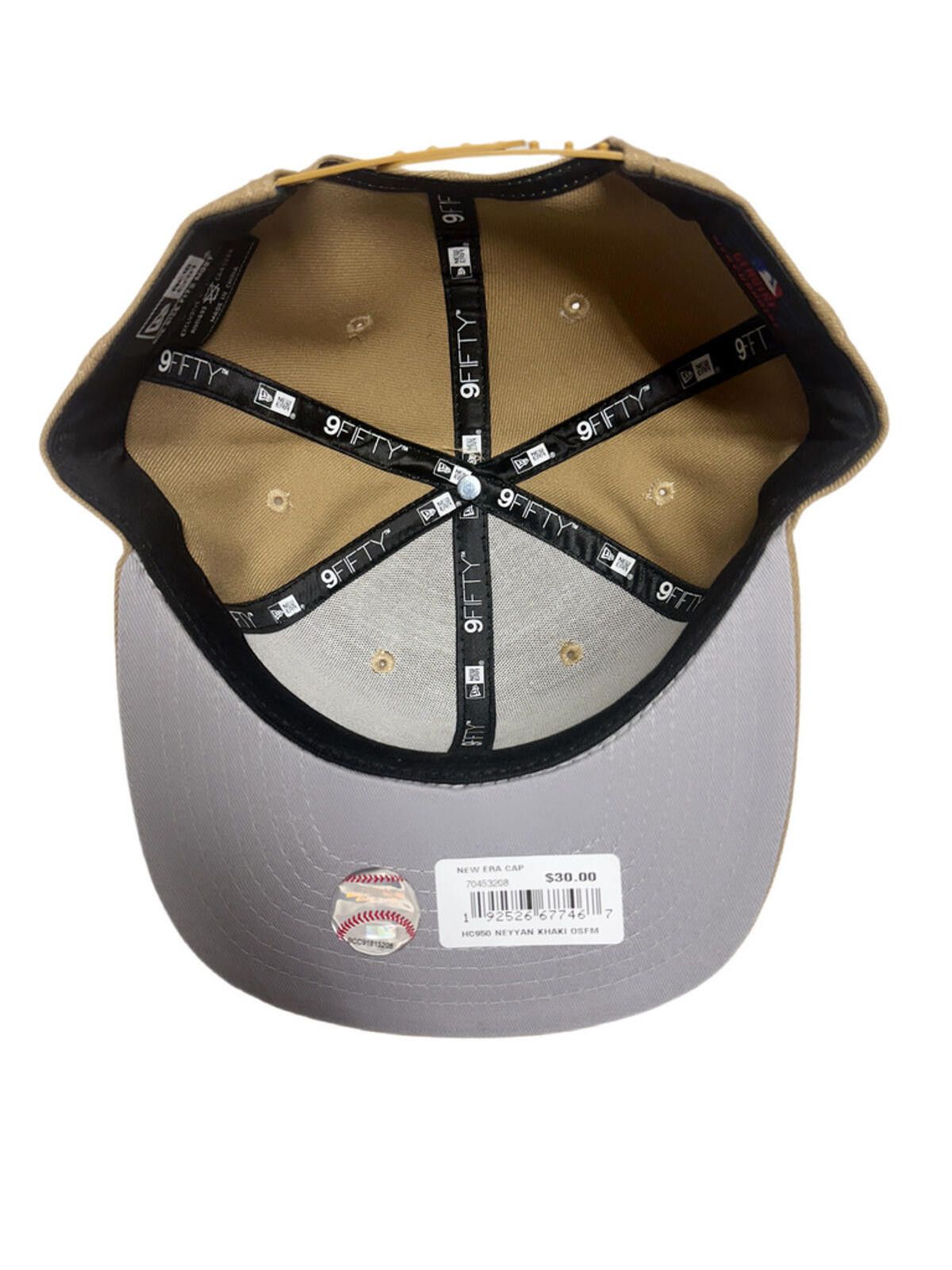 New Era New Era New York Yankees Tan 9FIFTY Snapback Size ONE SIZE - 6 Thumbnail