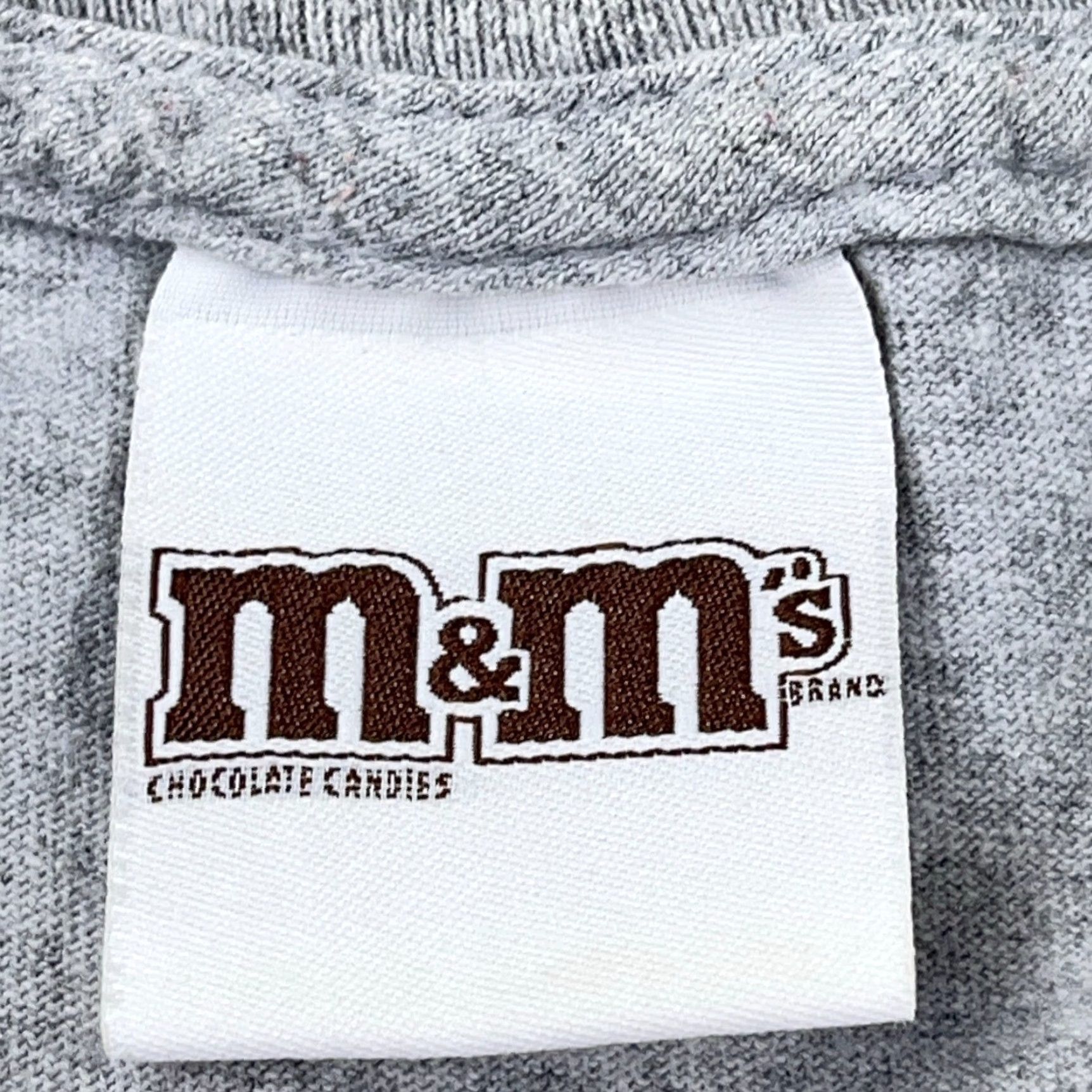 CHOCOOLATE VINTAGE M&Ms Shirt Men 2XL Gray Tee T-Shirt Cotton Jersey Graphic Print Logo Grunge All Seasons It's All Good 90s Movie TV Comics Hipster Size US XXL / EU 58 / 5 - 5 Thumbnail