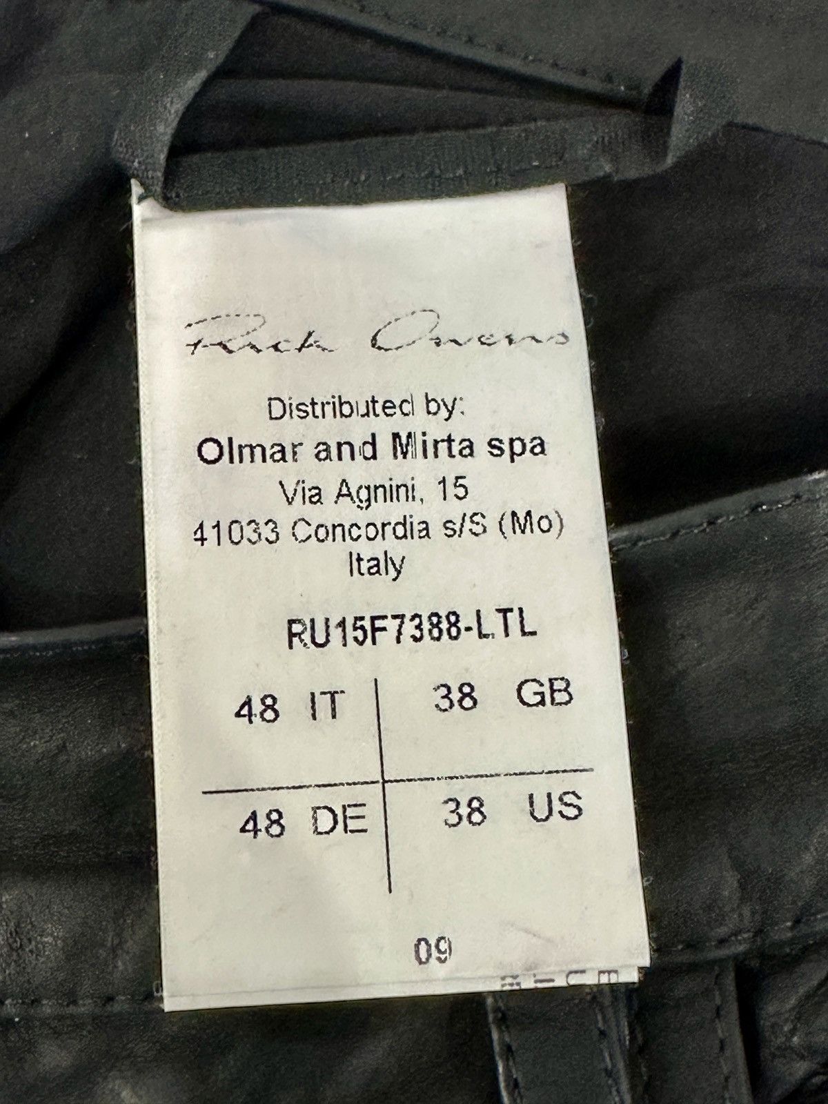 Rick Owens Rick Owens Wax LEATHER Pant 48IT/38US Size US 38 / EU 54 - 4 Thumbnail