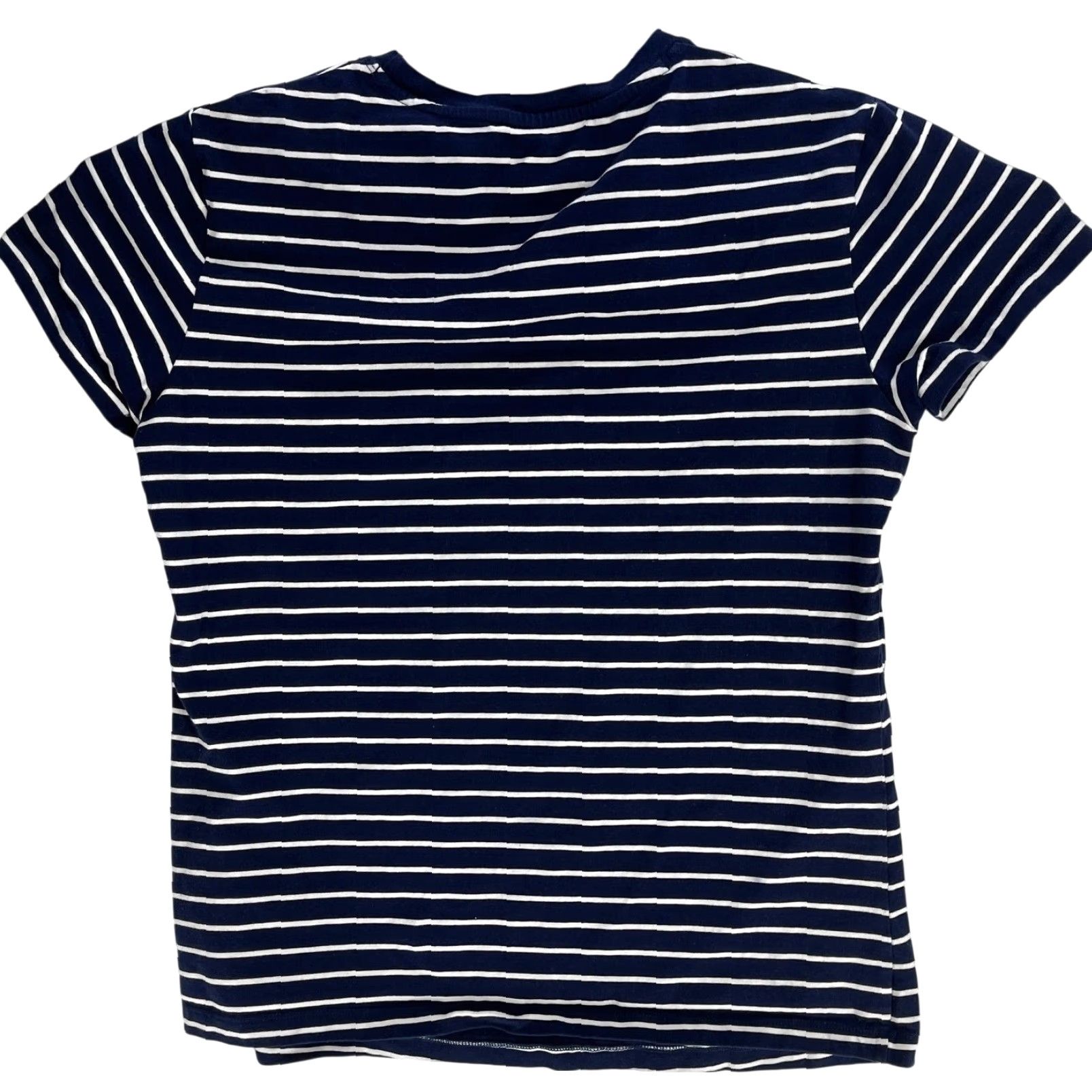 Greats Great Northwest Tee Shirt XL Blue White Striped Short Sleeve Minimalist Preppy Women Regular Round Neck Pullover T-Shirt Cotton Vintage: No Size XL / US 12-14 / IT 48-50 - 2 Thumbnail