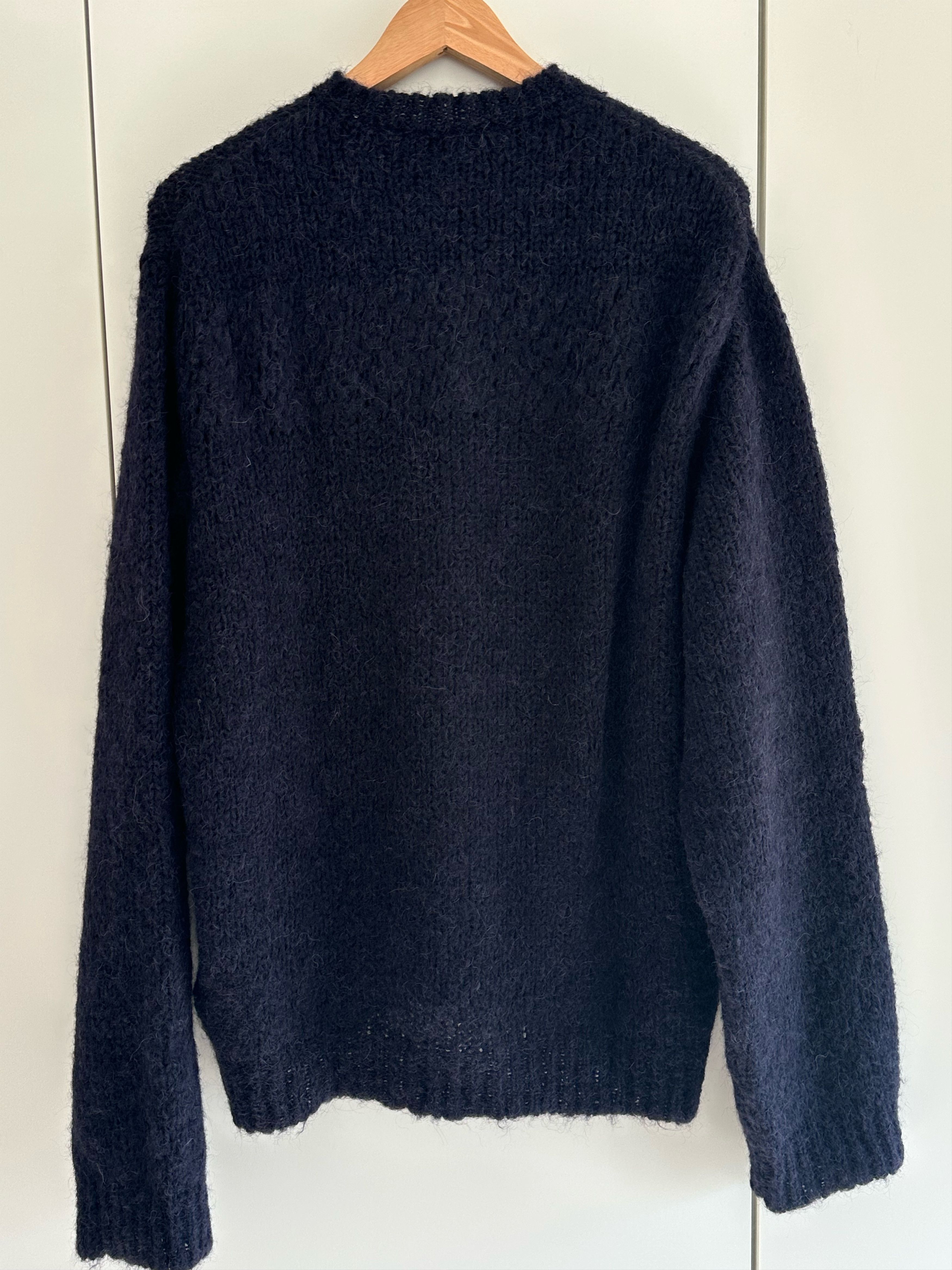 Our Legacy Opa Cardigan Fuzzy Navy Size US L / EU 52-54 / 3 - 2 Thumbnail