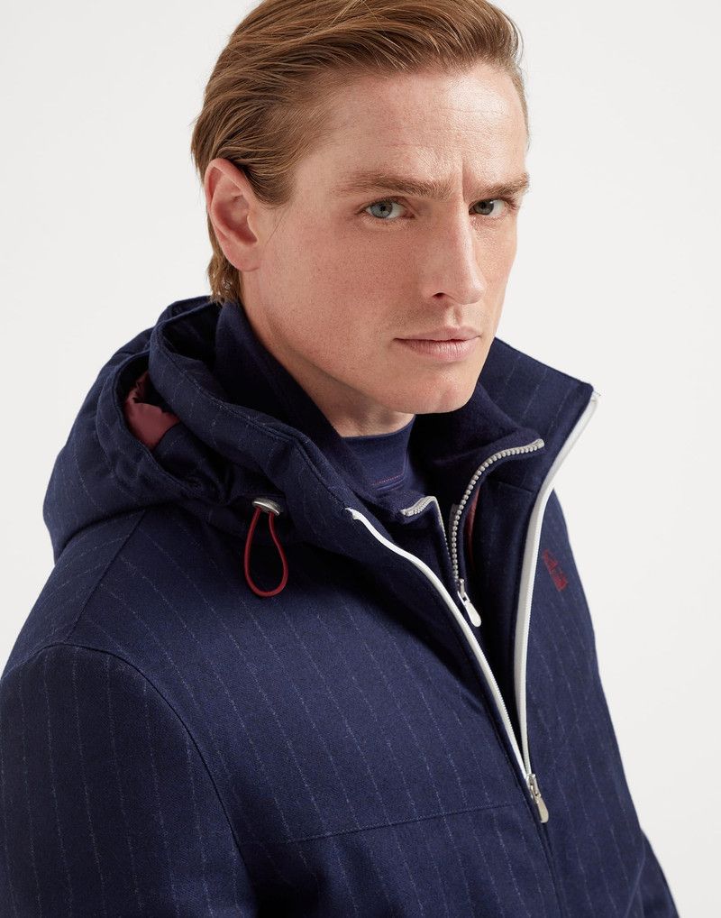 Brunello Cucinelli o1w1db10226 Wr Padded Jacket in Navy Blue Size US S / EU 44-46 / 1 - 3 Thumbnail