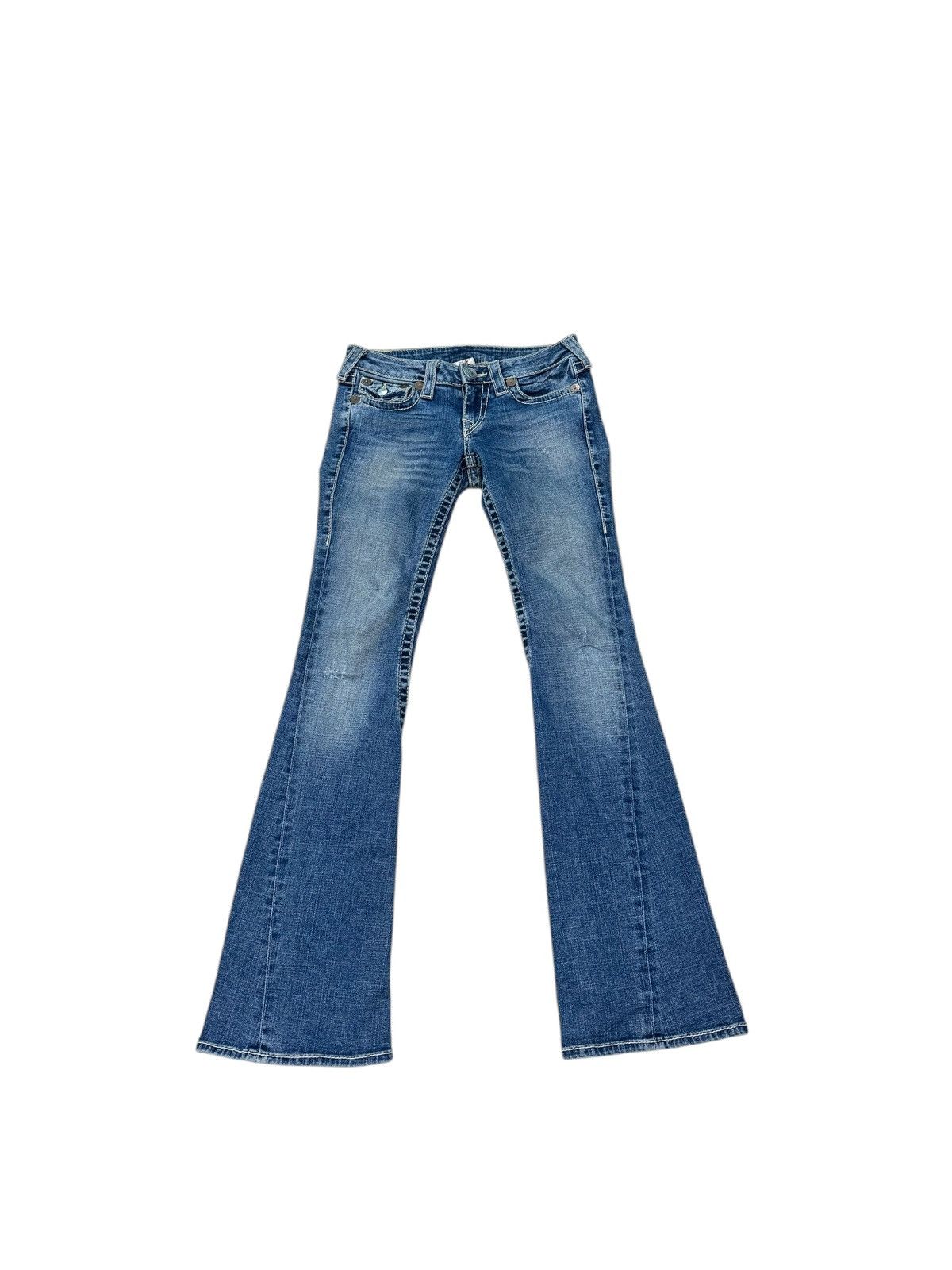 True Religion × Vintage VINTAGE TRUE RELIGION FLARE JEANS Size 28" / US 6 / IT 42 - 1 Thumbnail