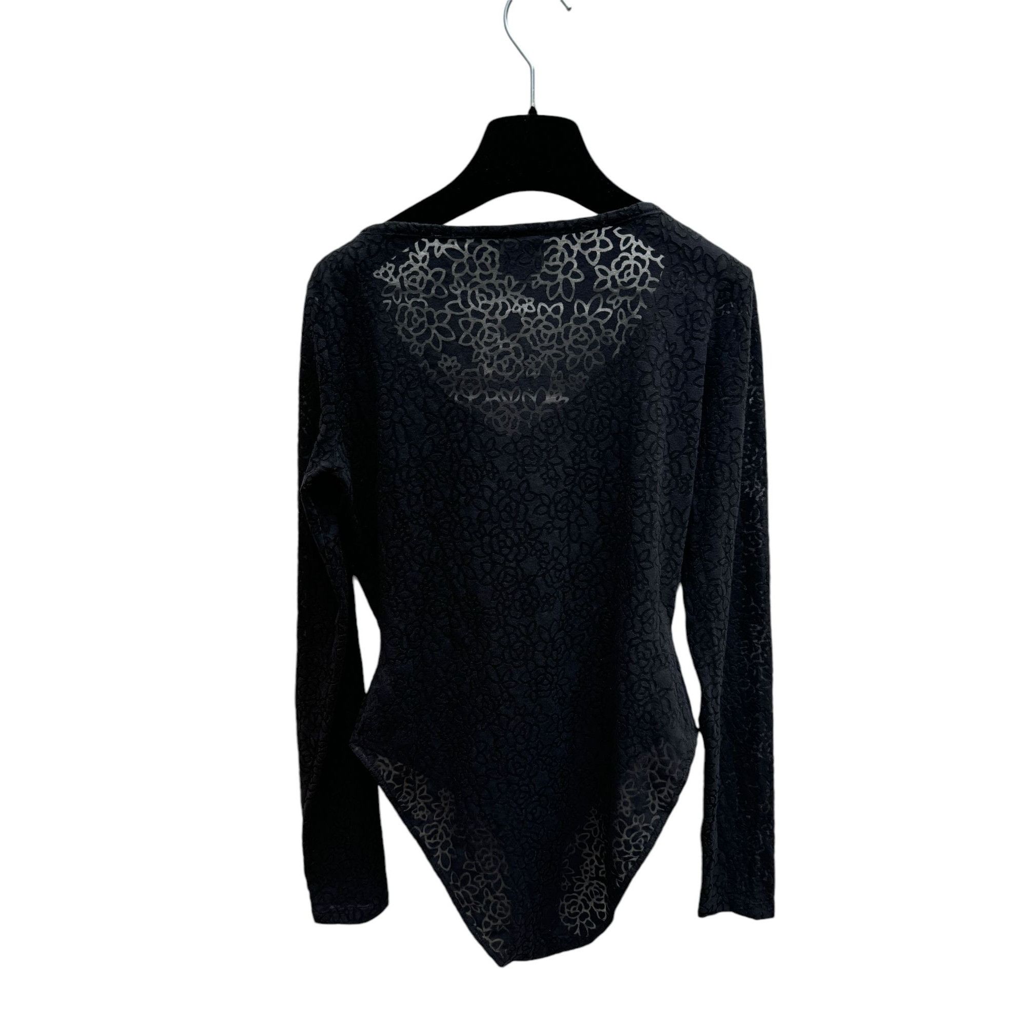Versace Vintage Black Sheer Bodysuit Size XS / US 0-2 / IT 36-38 - 4 Thumbnail