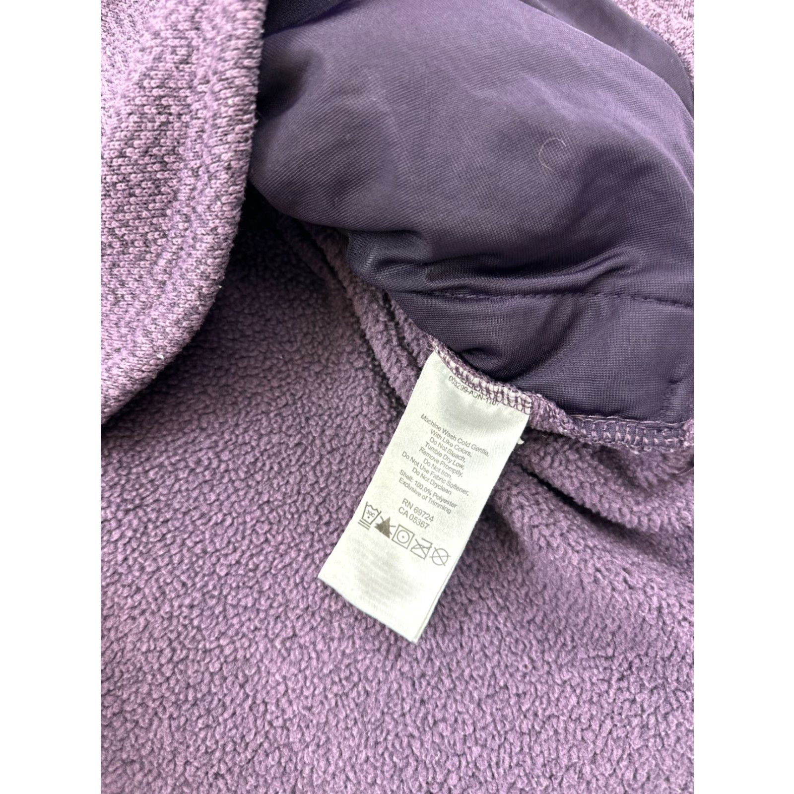 Vintage Columbia Sweater Womens Large Purple Chevron Hooded Long Sleeve Button Front Pullover Casual Outdoor Fall Winter Size L / US 10 / IT 46 - 5 Thumbnail