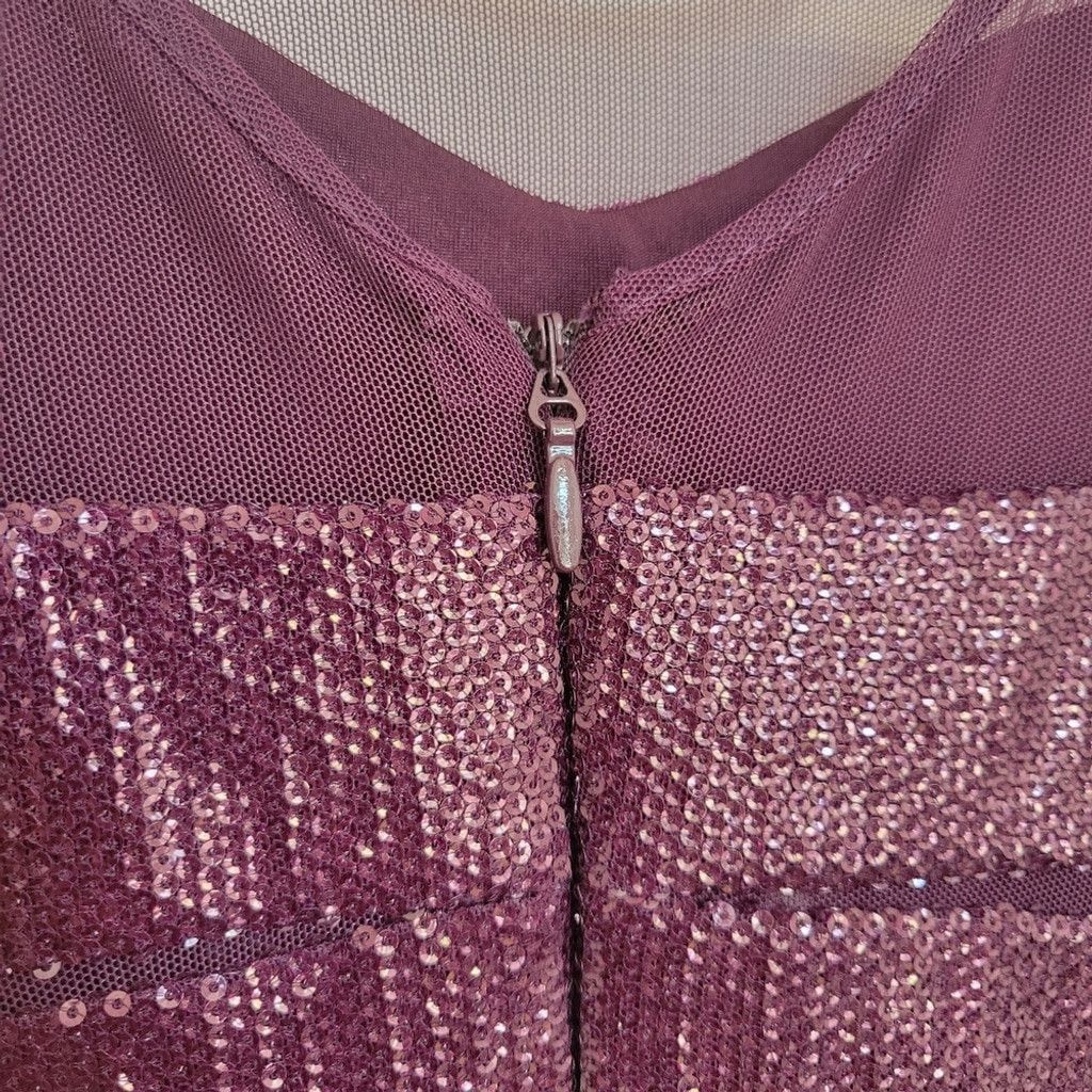 Other BCBGMAXAZRIA - Large Barlow Mulberry Dress Purple Size L / US 10 / IT 46 - 7 Thumbnail
