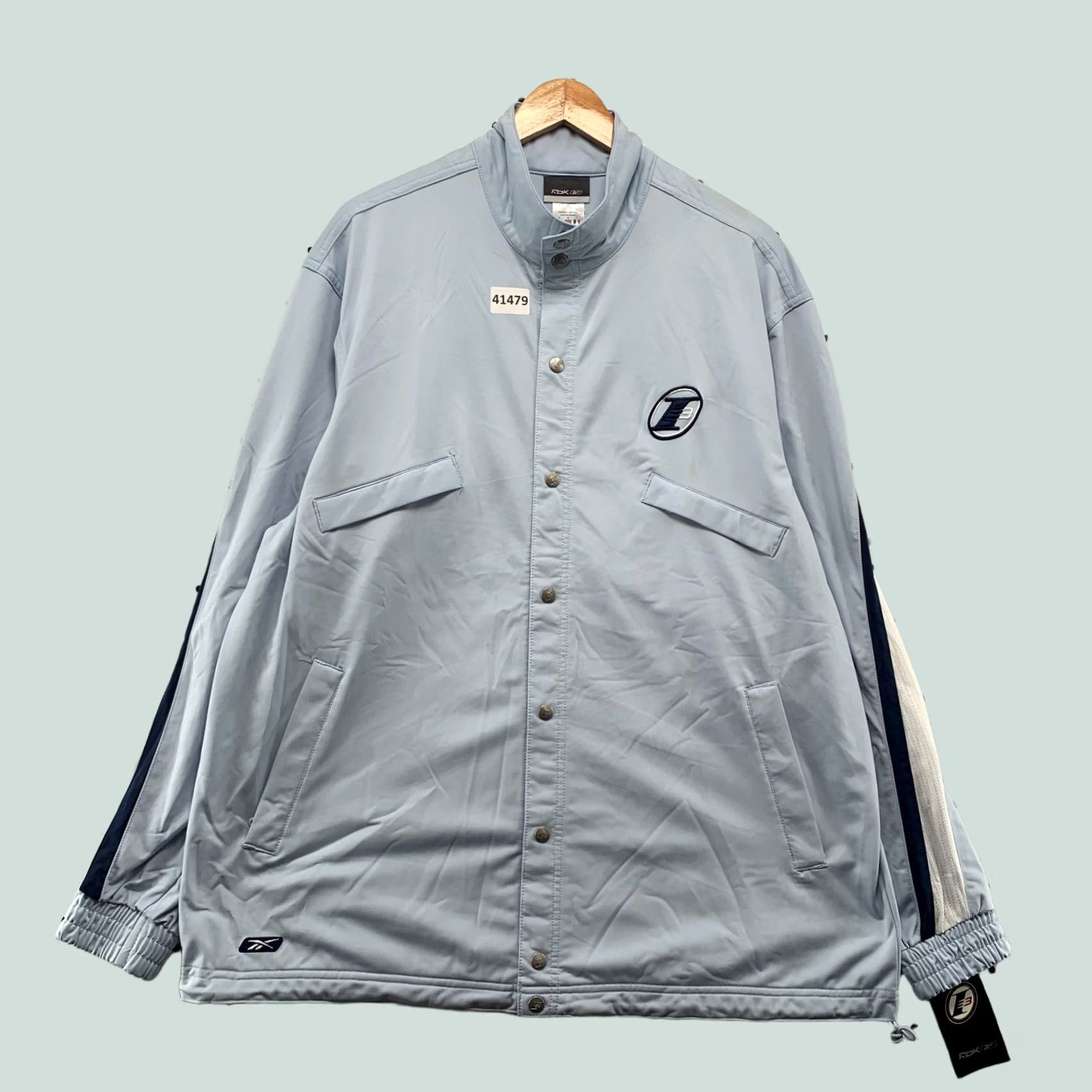 Reebok VINTAGE Reebok Allen Iverson Track Jacket Mens Medium Blue NEW NWT Size US M / EU 48-50 / 2 - 1 Thumbnail