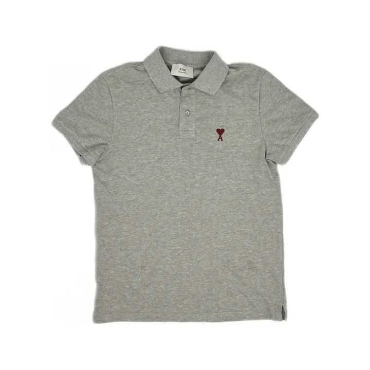 AMI AMIPARIS Comfortable Cotton Heart Polo Shirt -2507 Size US S / EU 44-46 / 1 - 2 Thumbnail