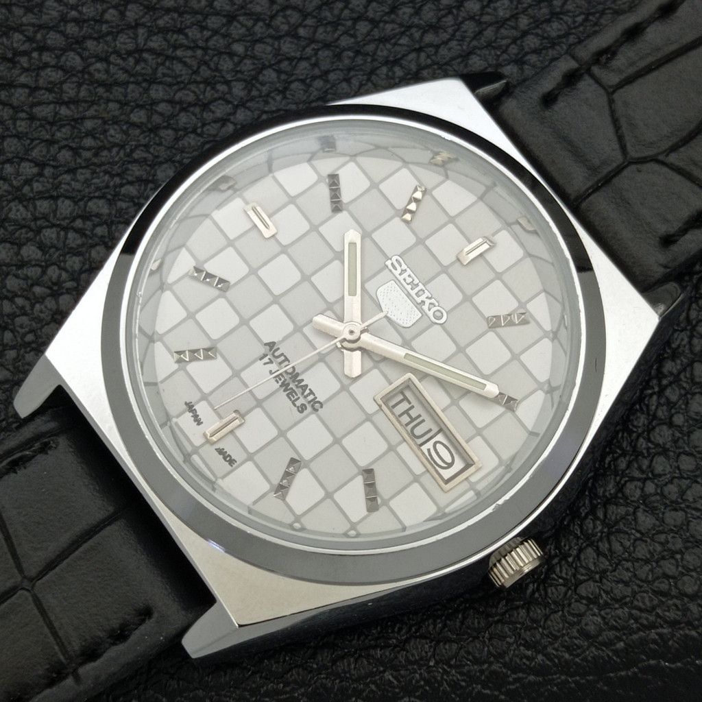 Seiko REFURBISHED VINTAGE SEIKO 5 AUTO JAPAN MENS WATCH a440212 Size 38 - 5 Thumbnail