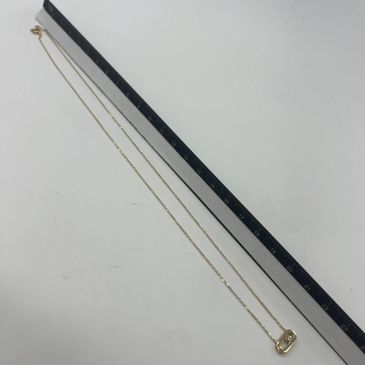 Other New 14K Solid Gold Necklace Italy Oval Link Pendant 1.4g Size ONE SIZE - 8 Thumbnail